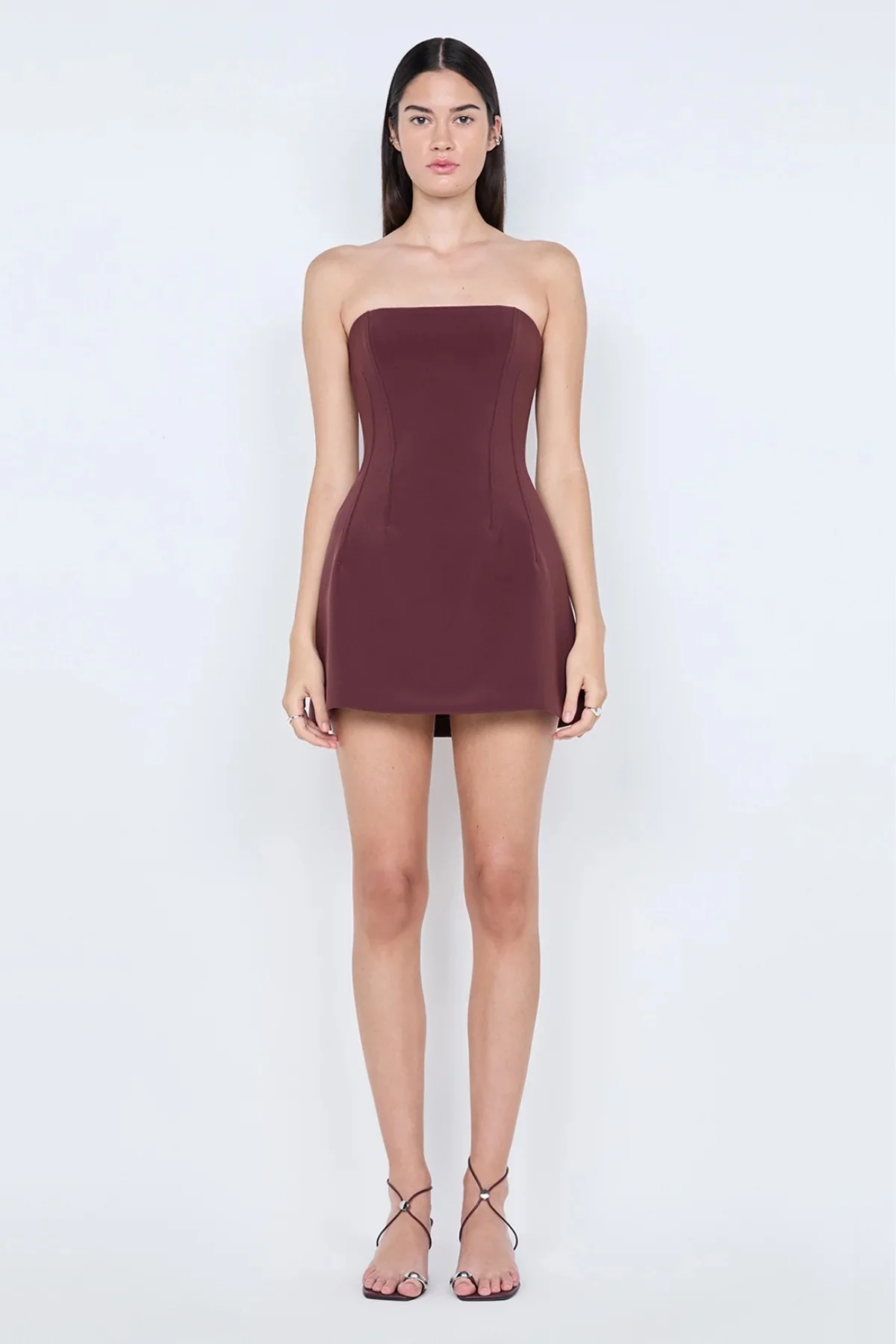 Bec & Bridge Romee Strapless Mini Dress - Raisin