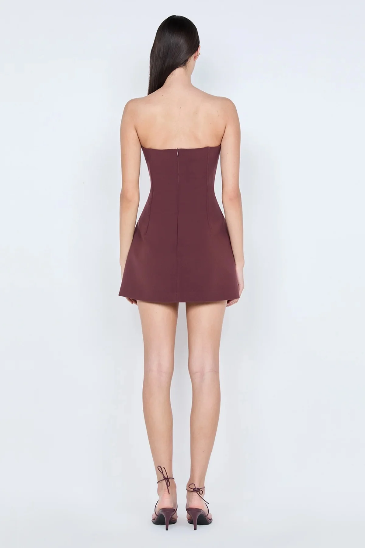 Bec & Bridge Romee Strapless Mini Dress - Raisin - Image 4