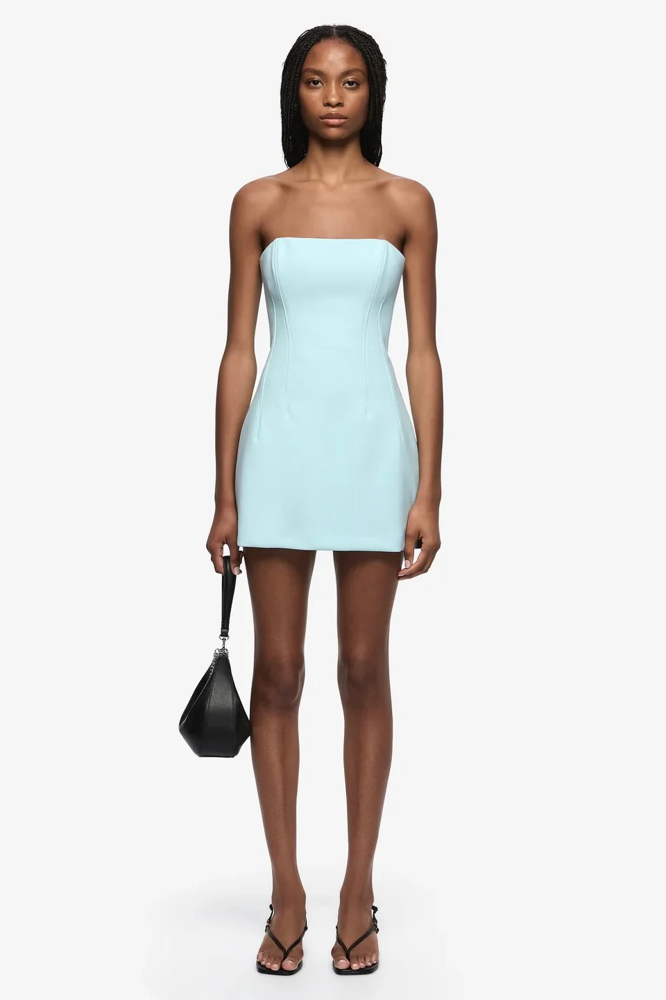 Bec & Bridge Romee Strapless Mini Dress - Glacier Blue