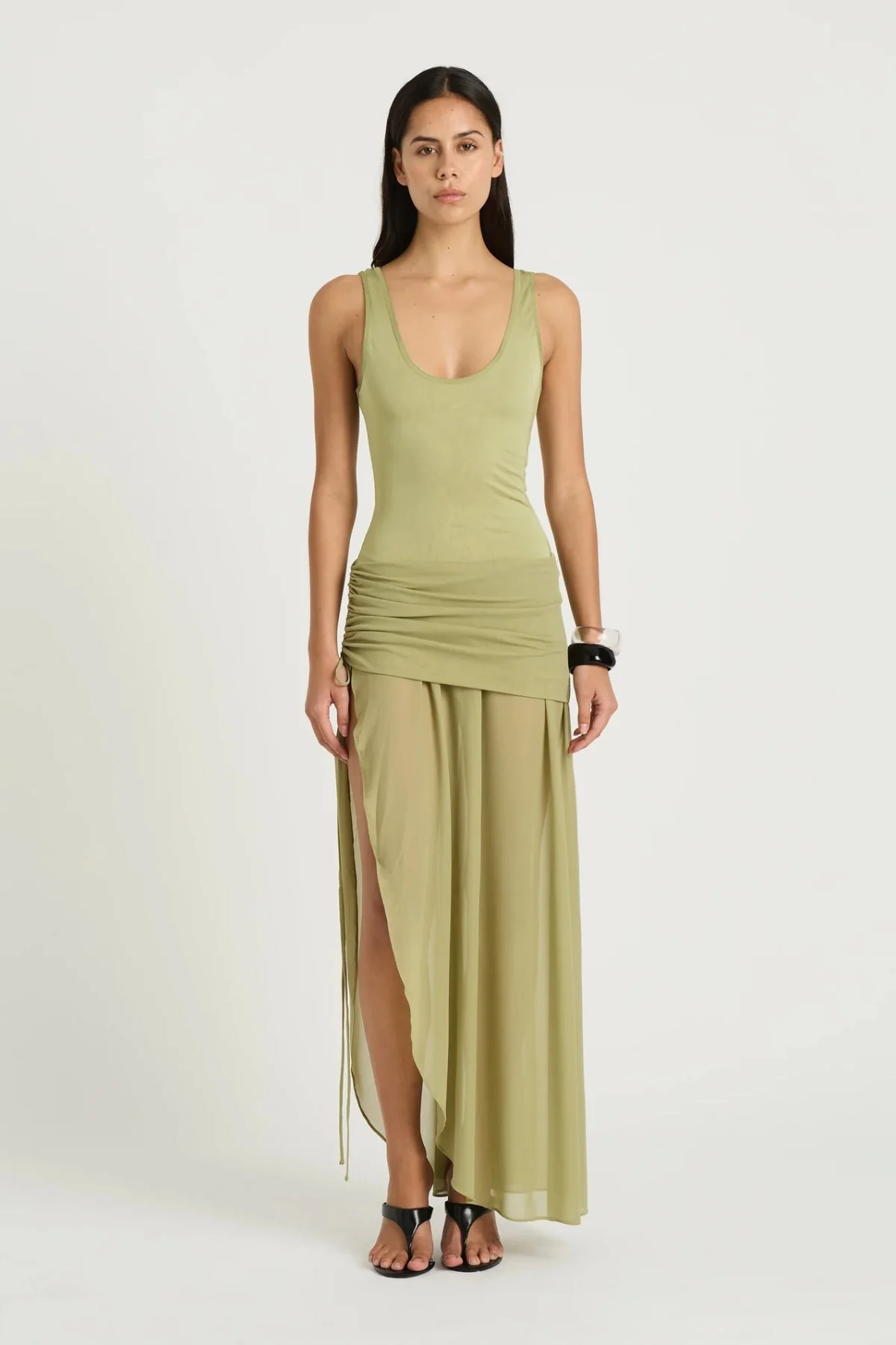 Benni Addison Maxi Dress - Pistachio