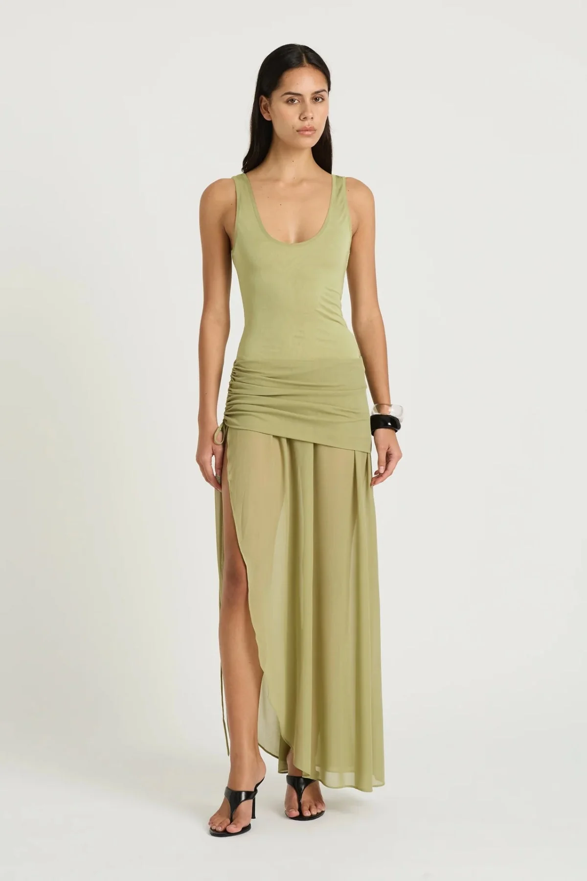 Benni Addison Maxi Dress - Pistachio - Image 2