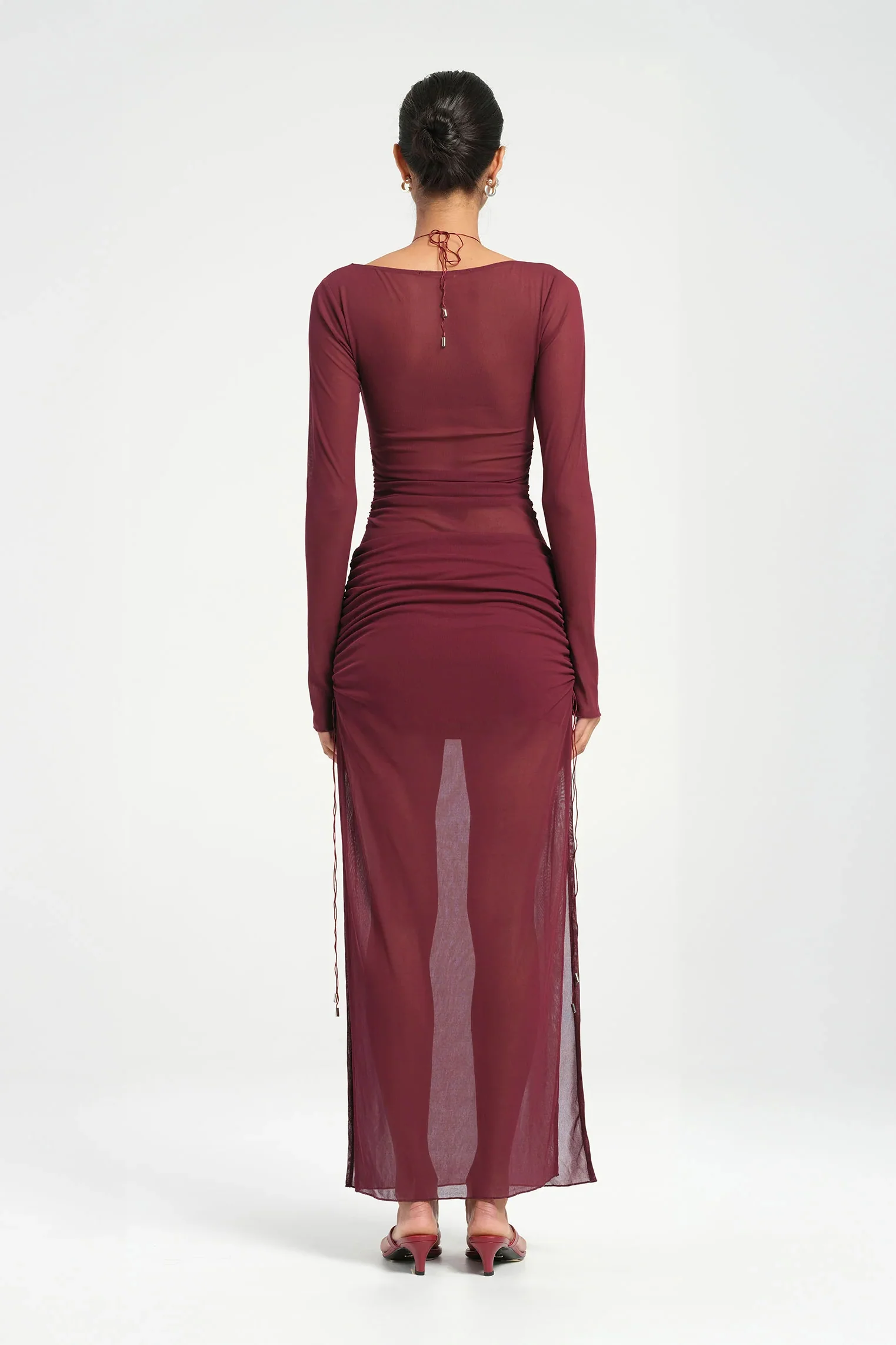 Benni Ari Cutaway Maxi Dress - Berry - Image 3
