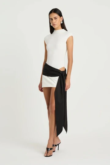 Benni Dakota Mini Dress - White - Image 2
