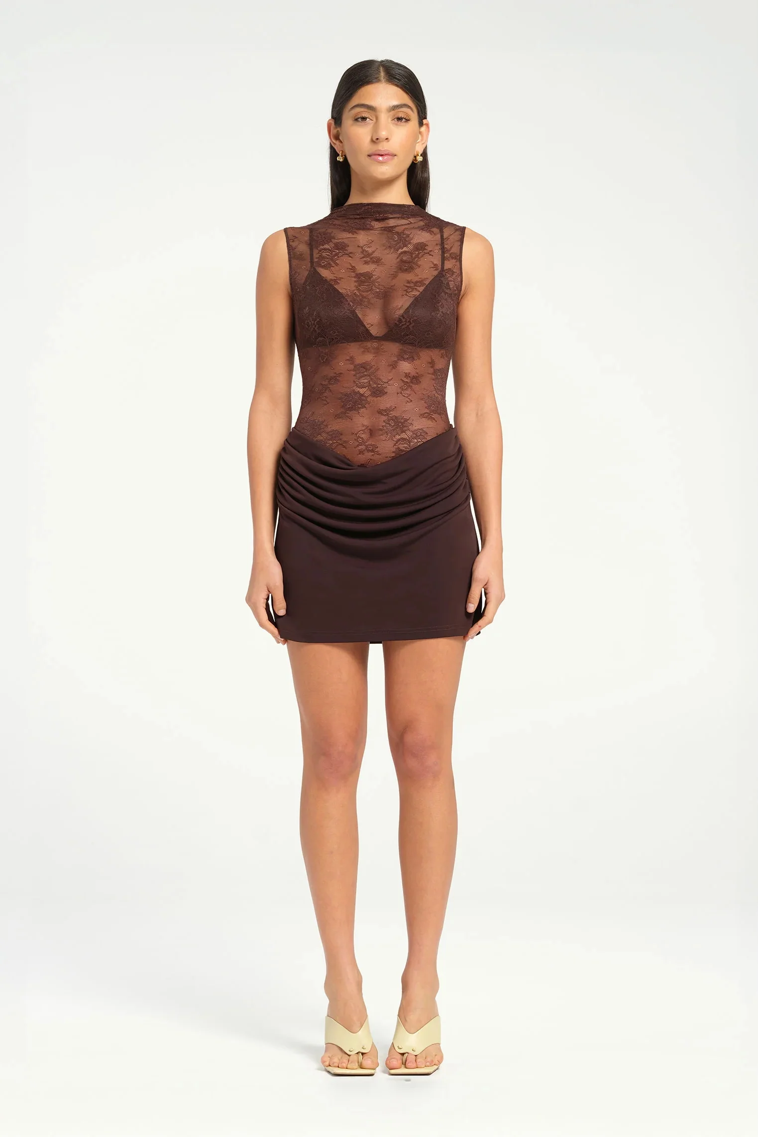 Benni Darby Mini Dress - Chocolate