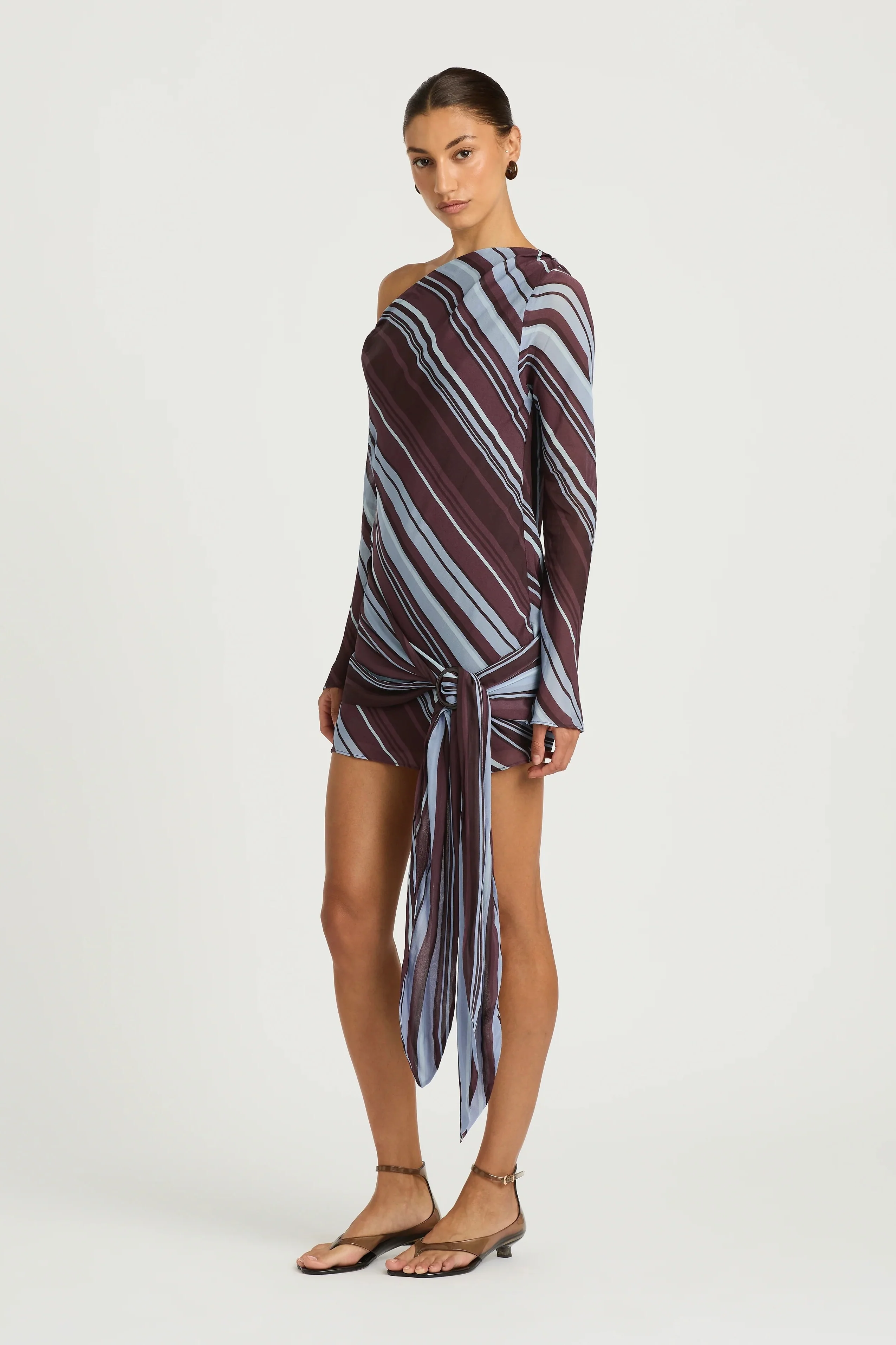 Benni Elise Mini Dress - Midnight Stripe - Image 2