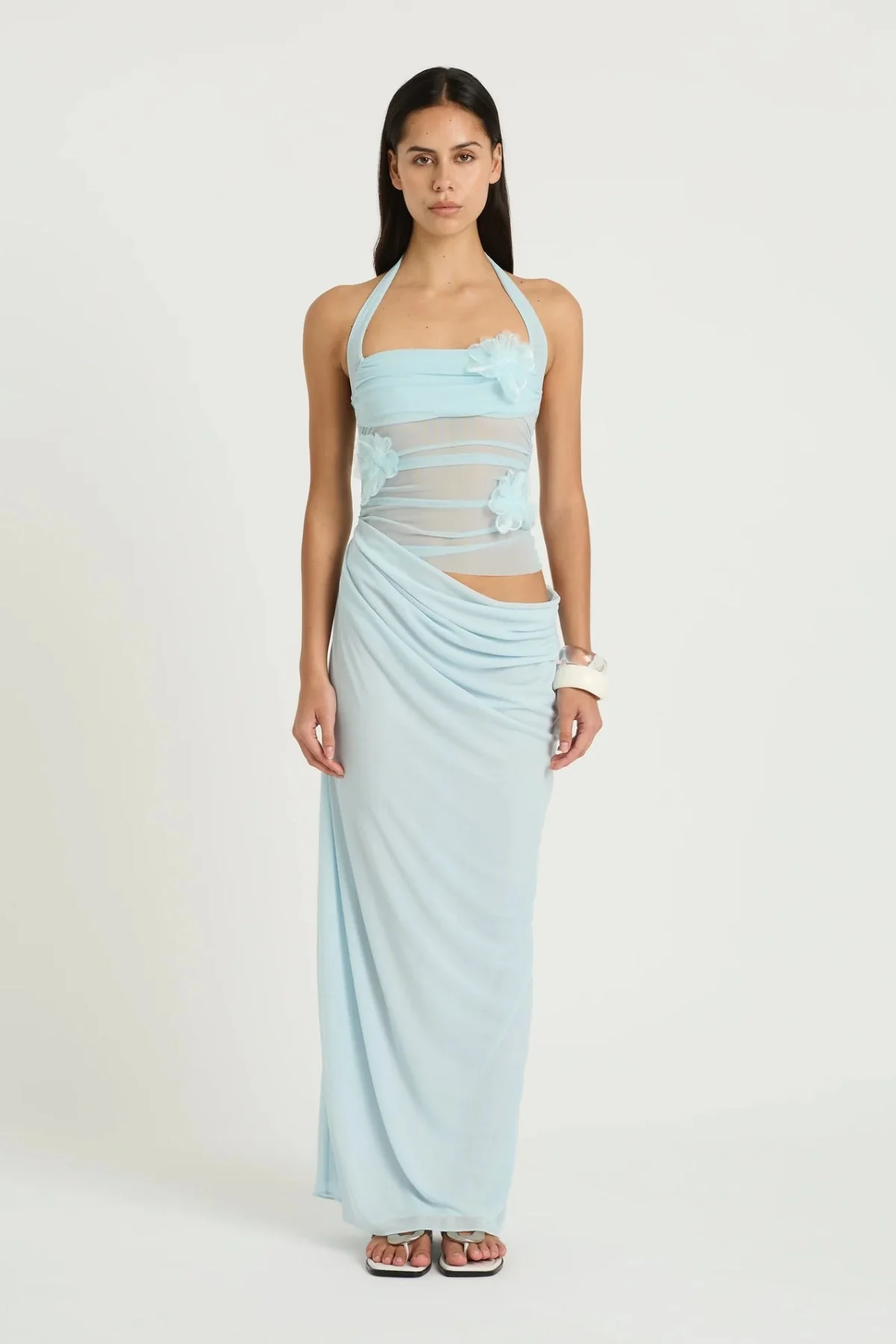 Benni Florence Maxi Dress - Fresh Mint Flower