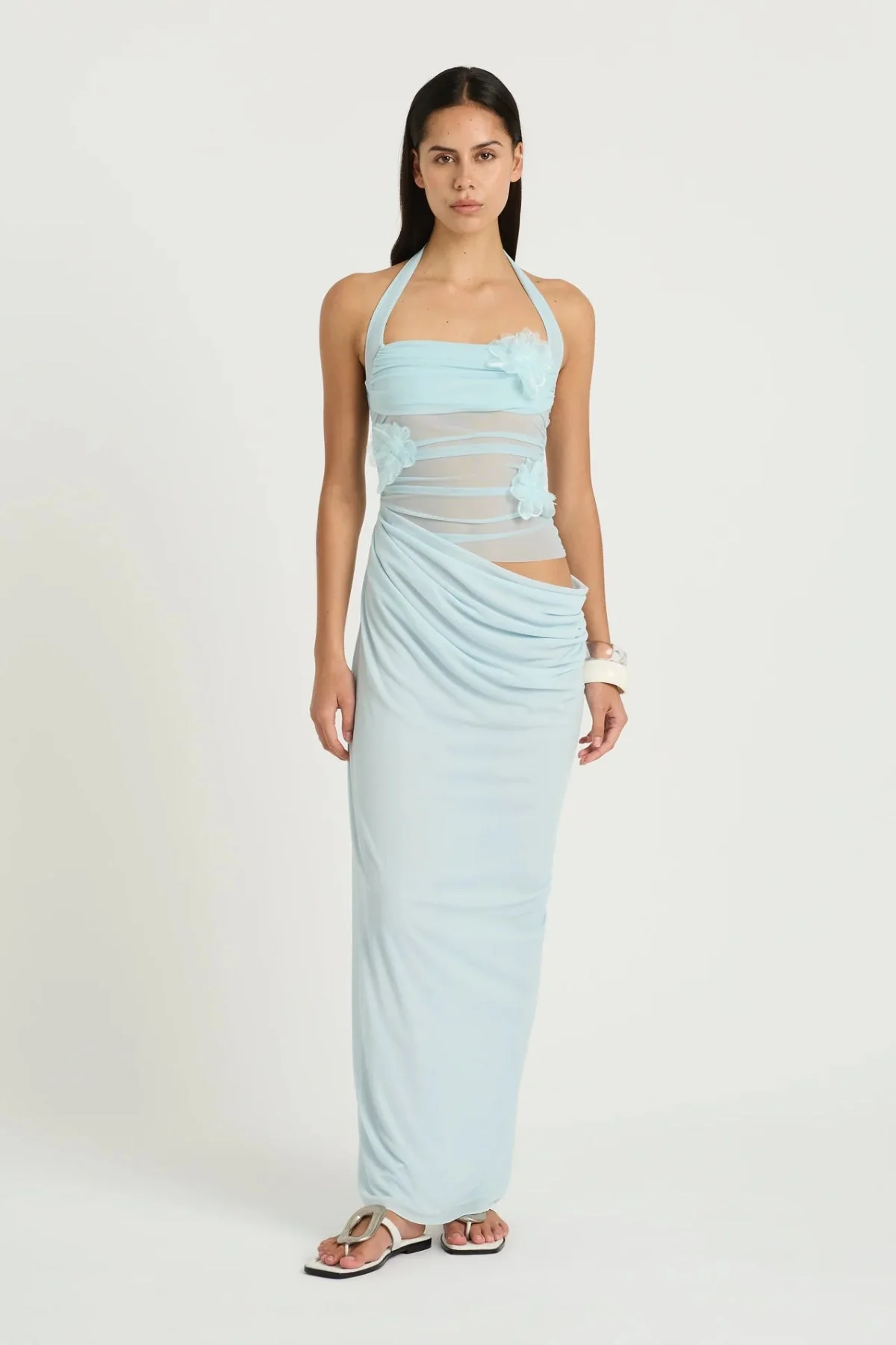 Benni Florence Maxi Dress - Fresh Mint Flower - Image 4