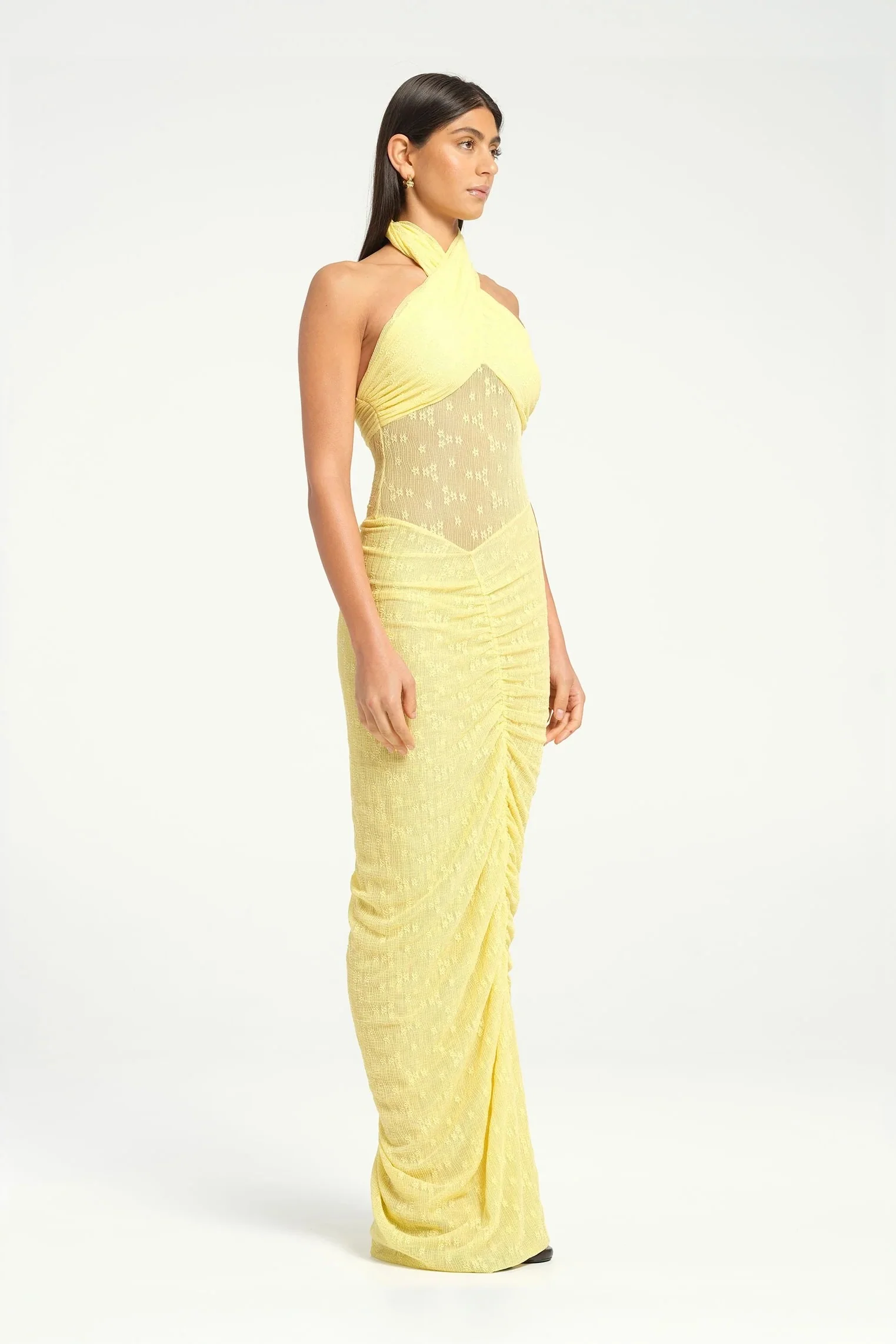 Benni Hudson Lace Maxi Dress - Butter - Image 2