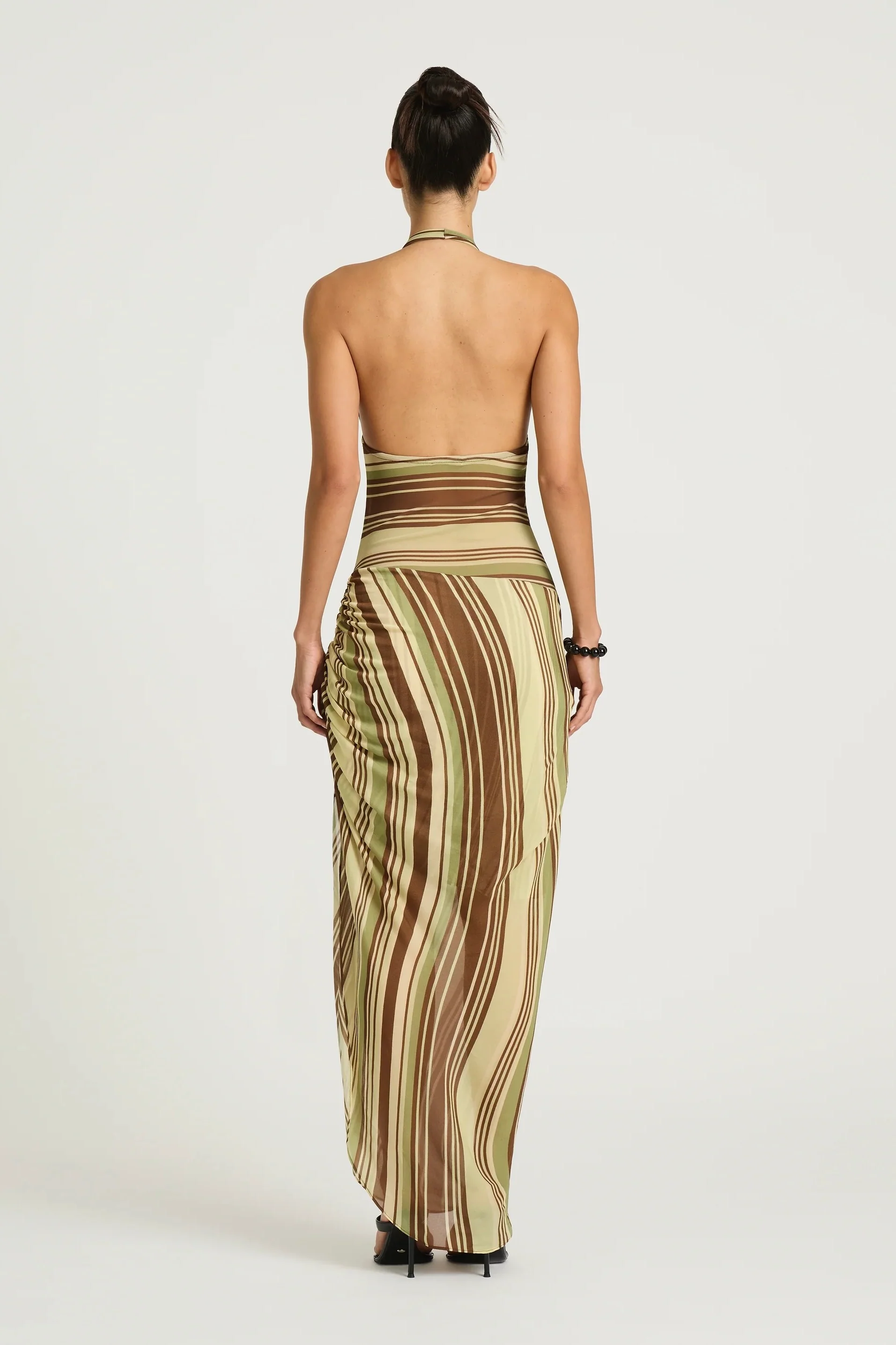 Benni Marnie Maxi Dress - Earth Stripe - Image 3