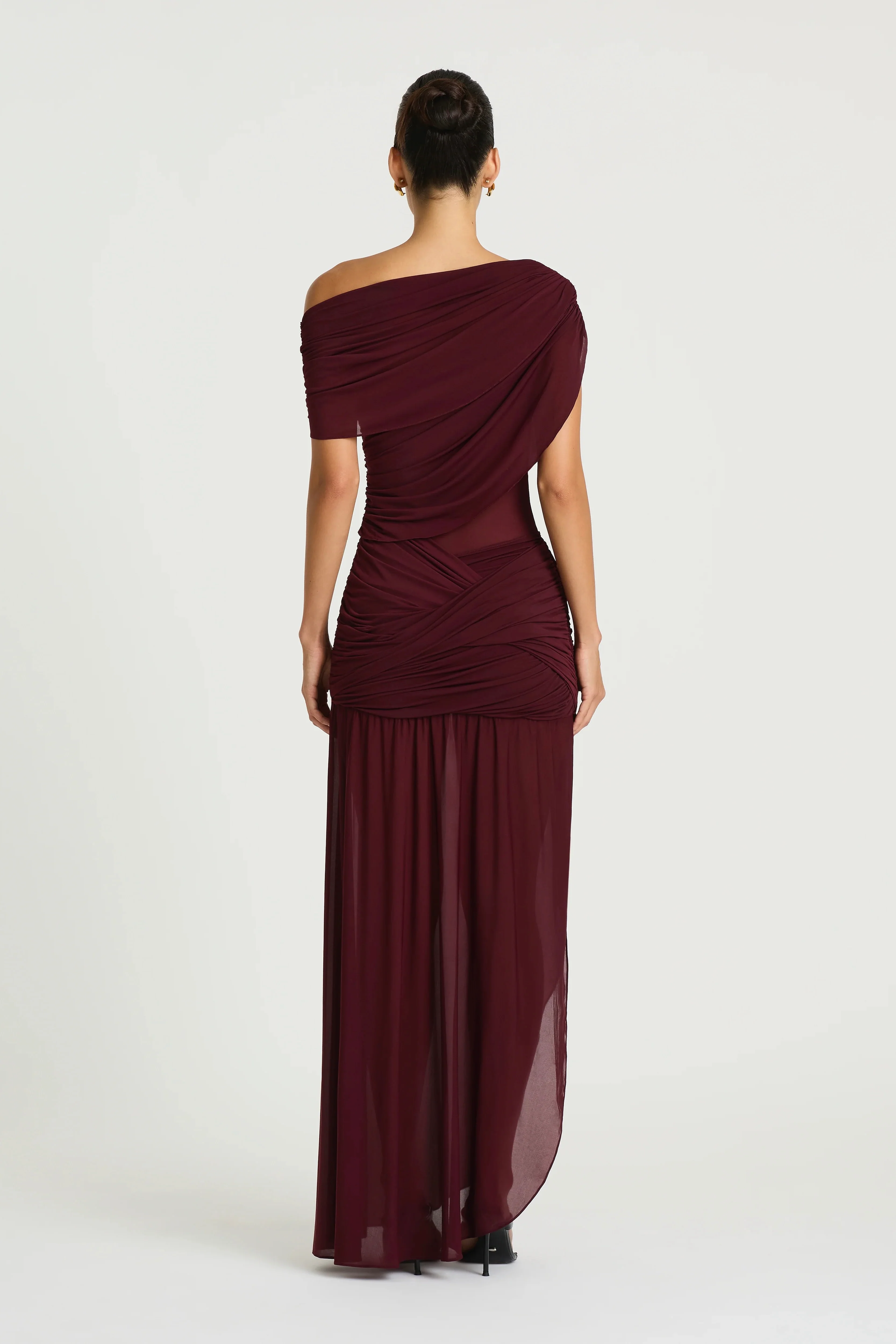 Benni Otto Maxi Dress - Plum - Image 3