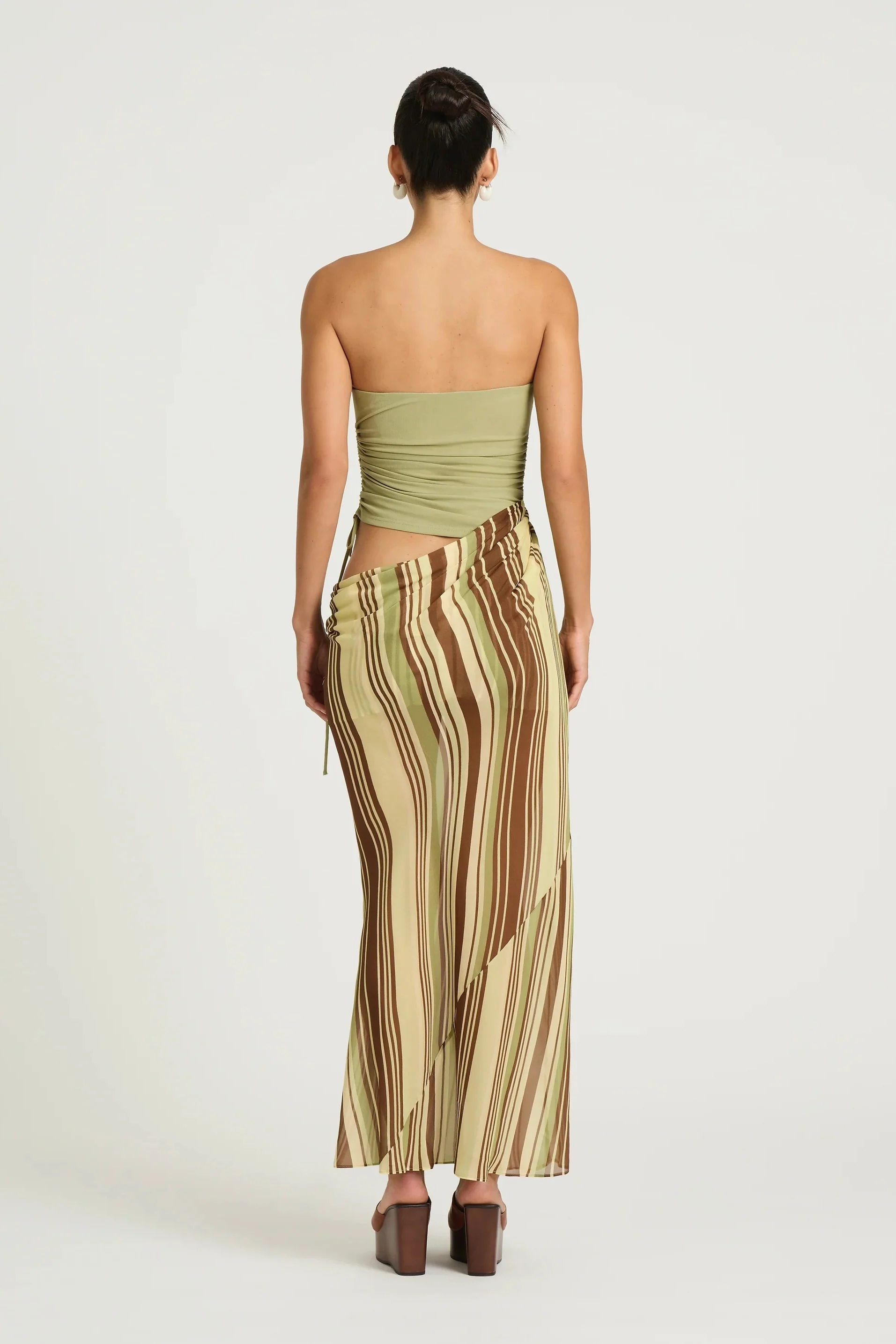 Benni Roscoe Maxi Dress - Earth Stripe - Image 3