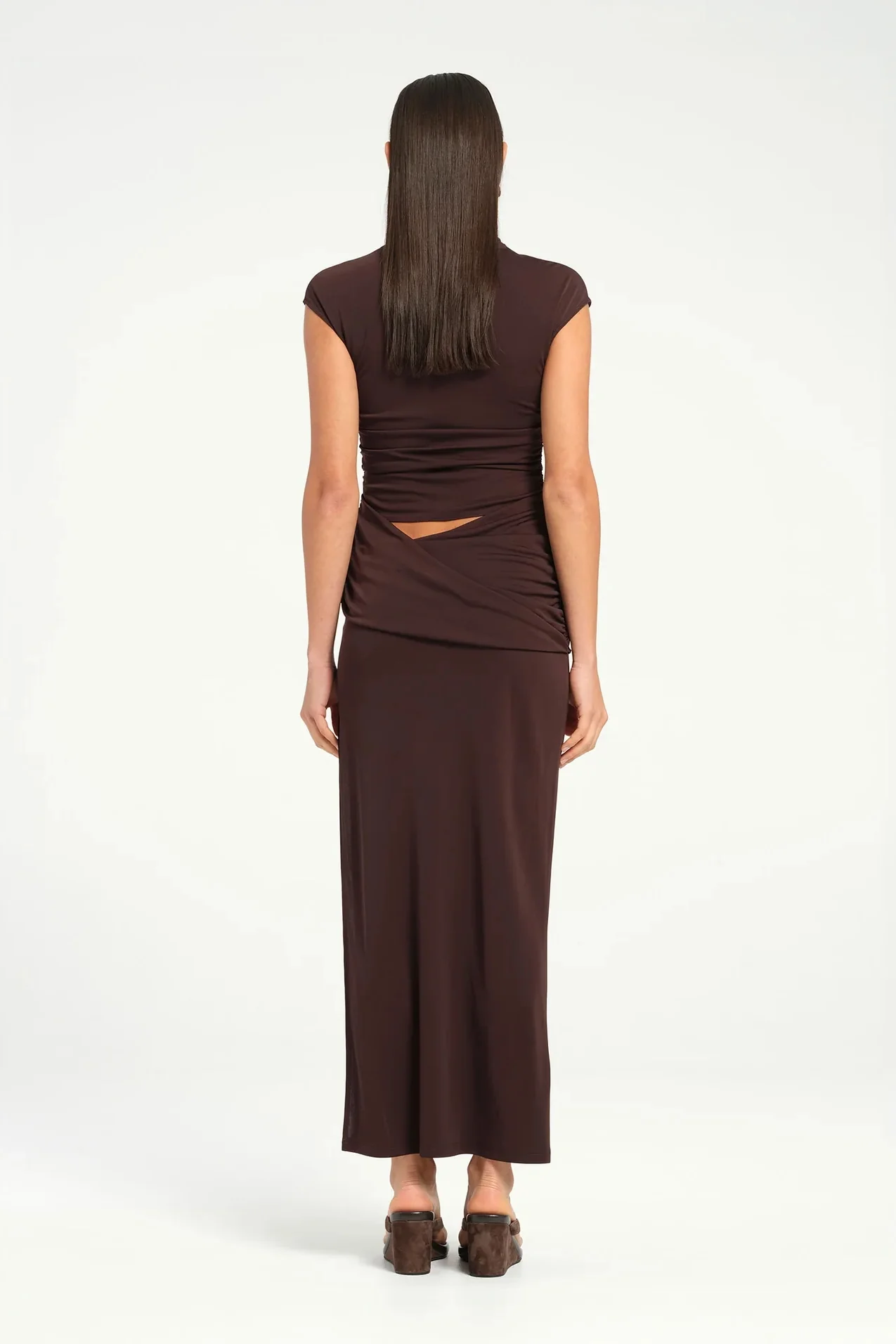 Benni Royce Maxi Dress - Chocolate - Image 3
