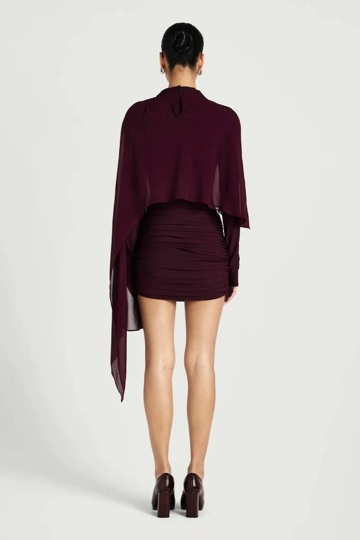Benni Silas Mini Dress - Grape - Image 5