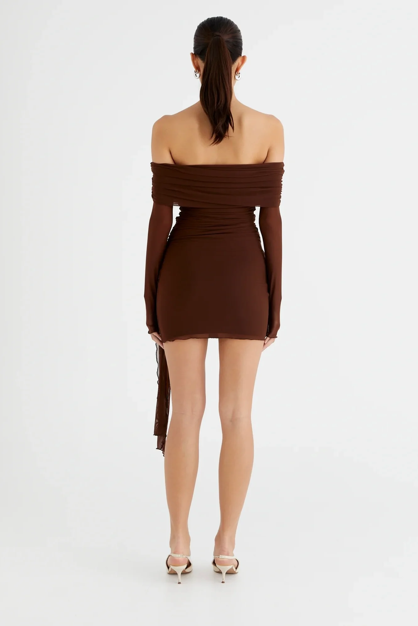 Benni Yasmin Mini Dress - Cacao - Image 3