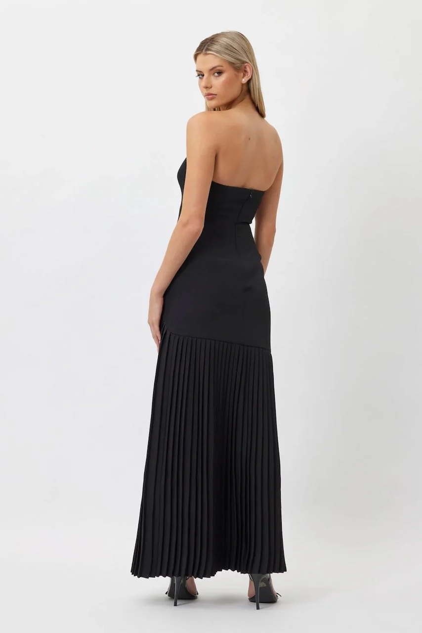 Bianca & Bridgett Mara Pleated Dress - Black - Image 3