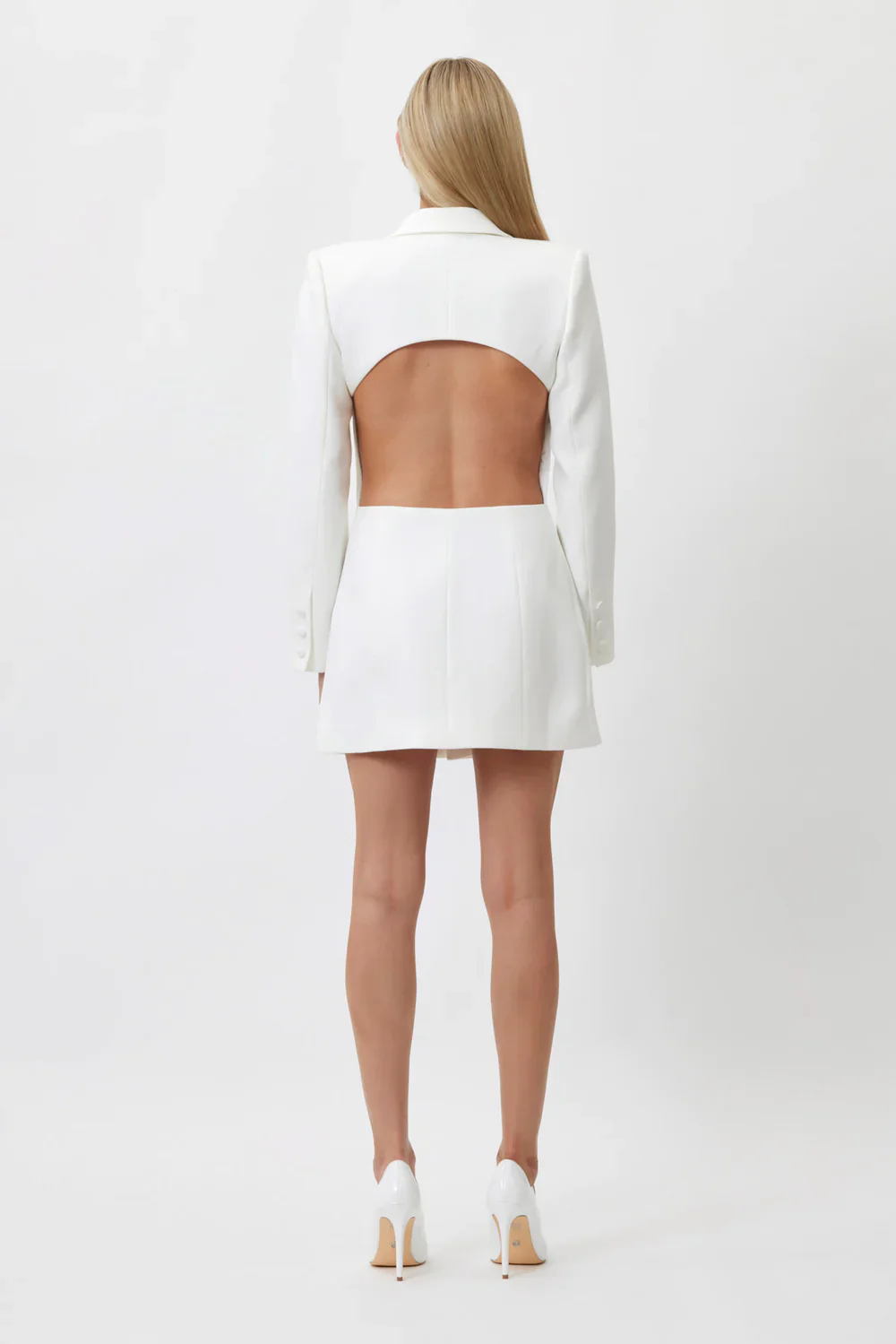Bianca & Bridgett Megan Blazer Dress - White - Image 4