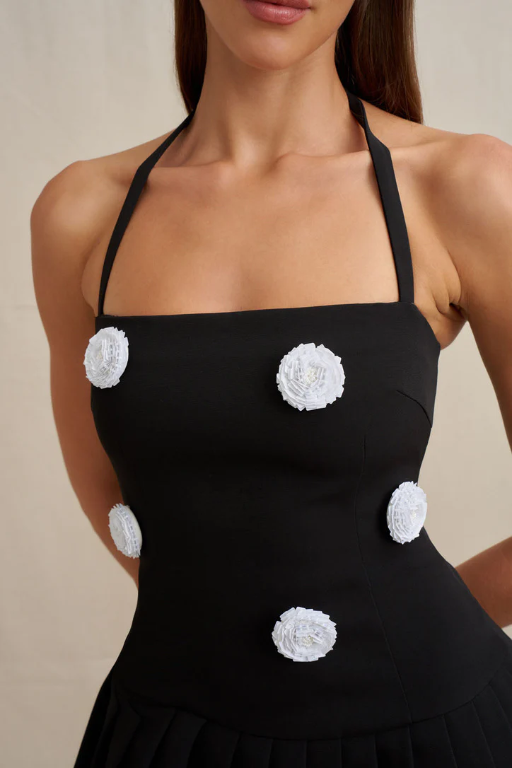 By Johnny Bowie Mini Dress - Black Ivory - Image 2
