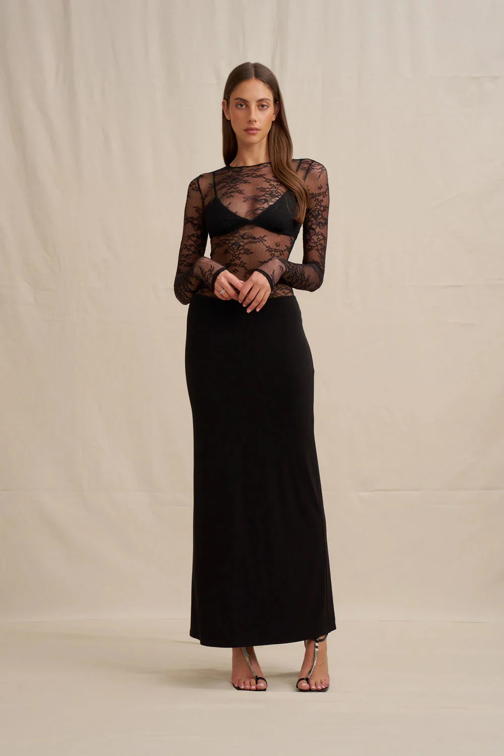 By Johnny Elara Lace Dress - Black - Image 2