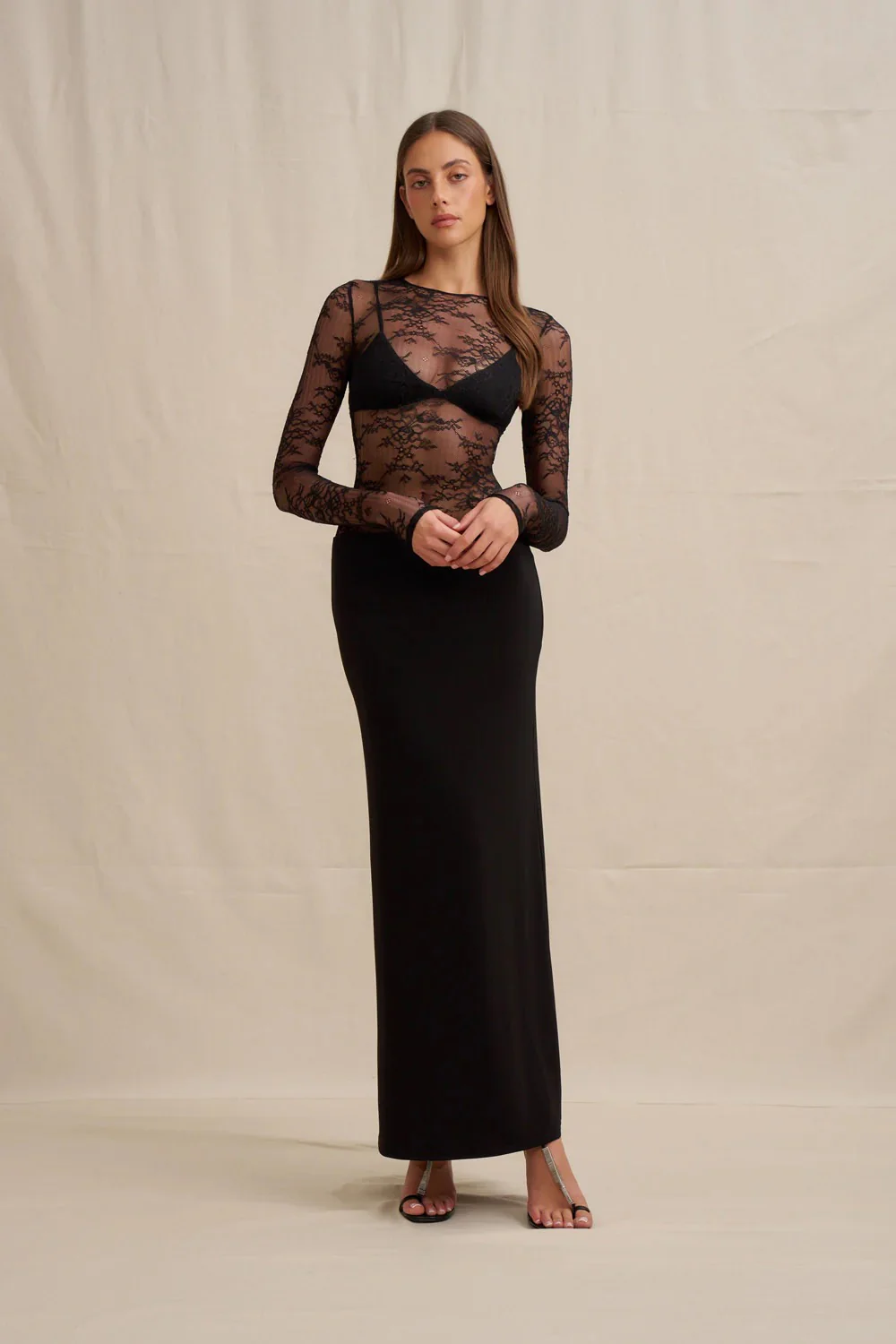 By Johnny Elara Lace Dress - Black - Image 3