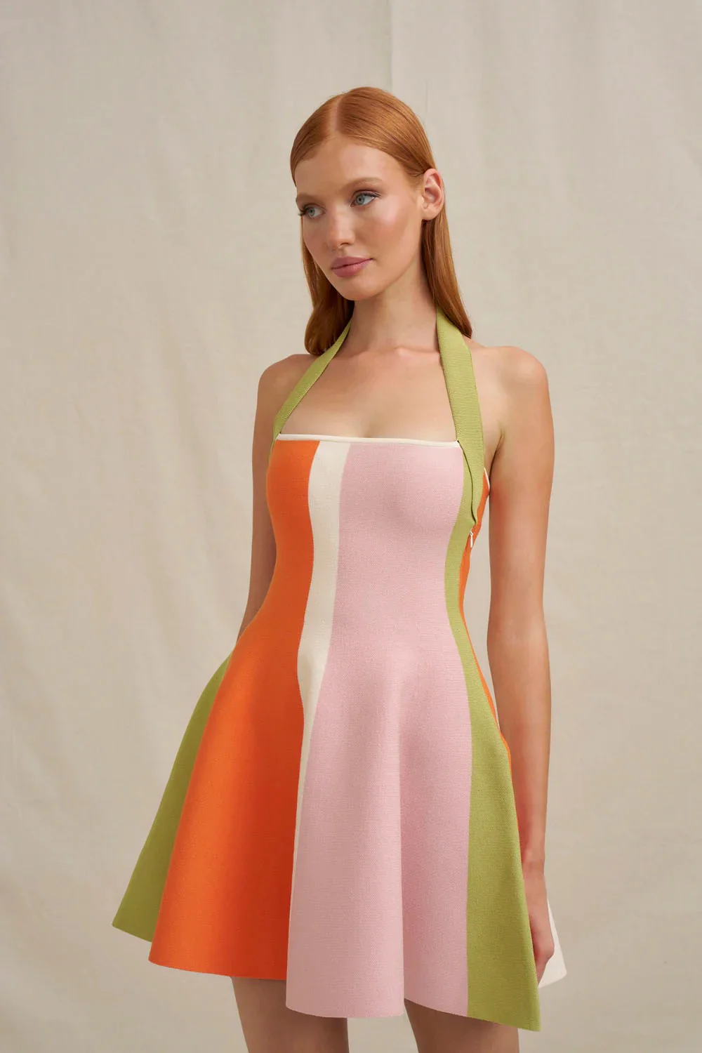 By Johnny Melon Stripe Knit Dress - Multi - Image 3