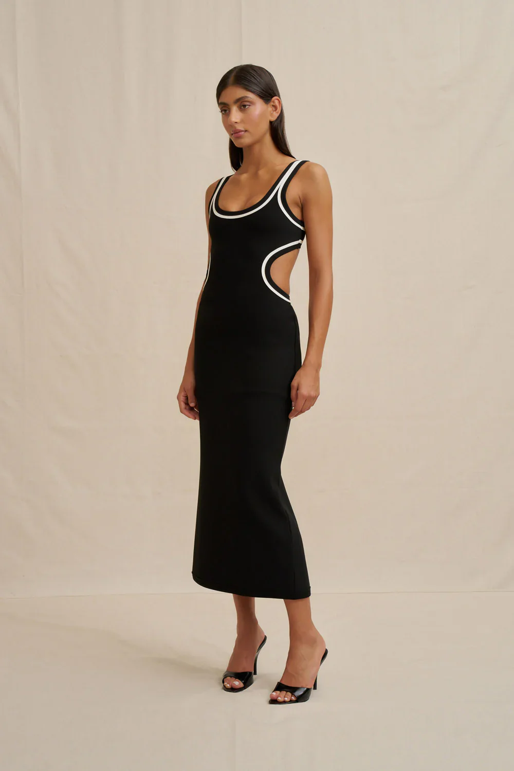 By Johnny Milly Cutout Midi Dress - Black - Image 2