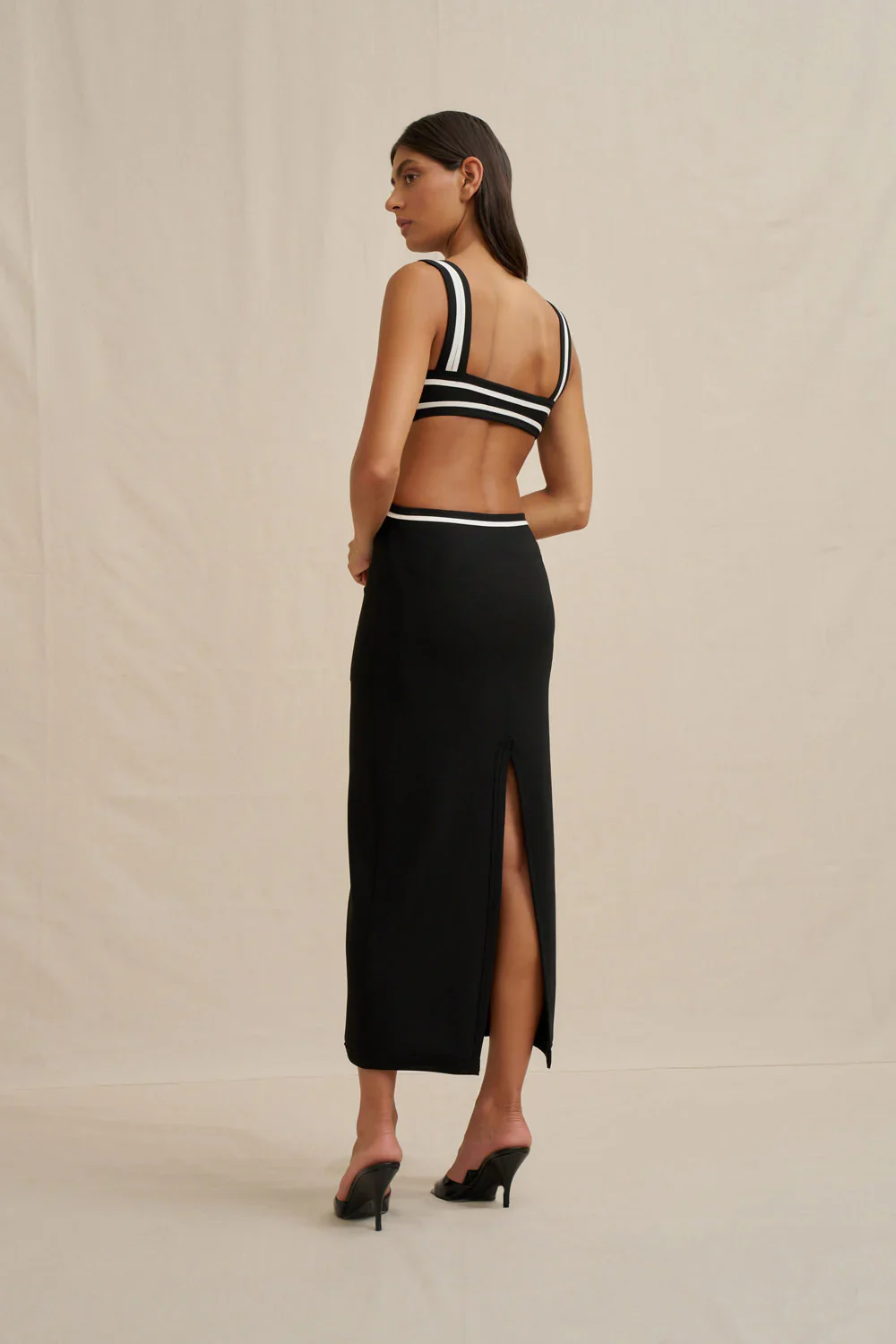 By Johnny Milly Cutout Midi Dress - Black - Image 3