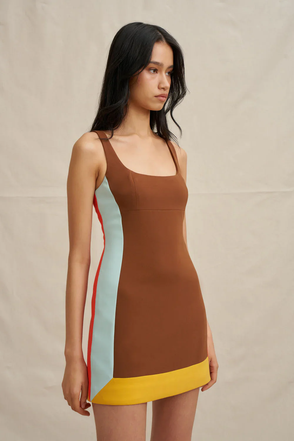 By Johnny Nadia Block Mini Dress - Multi - Image 4