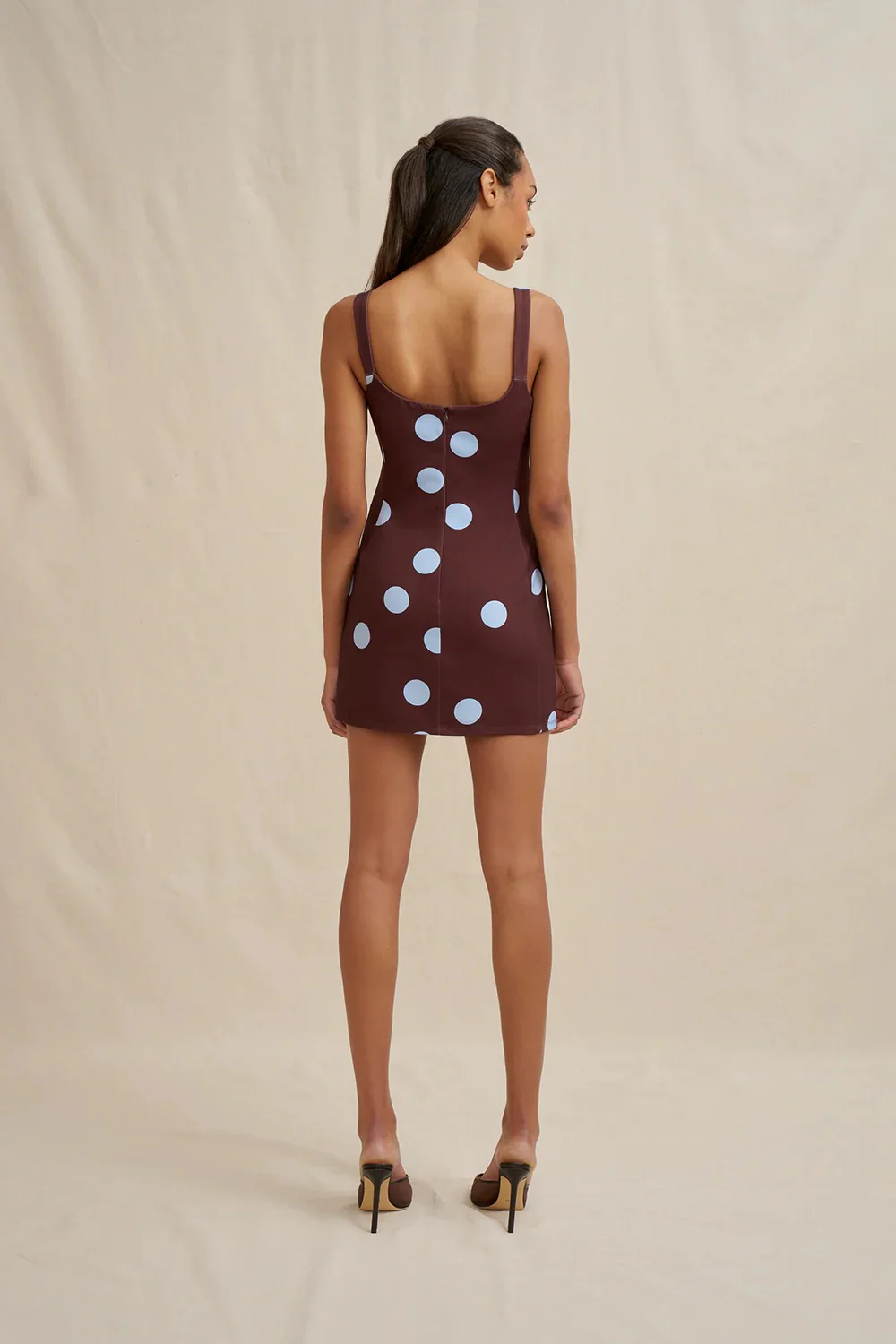 By Johnny Paloma Mini Dress - Brown Blue - Image 5