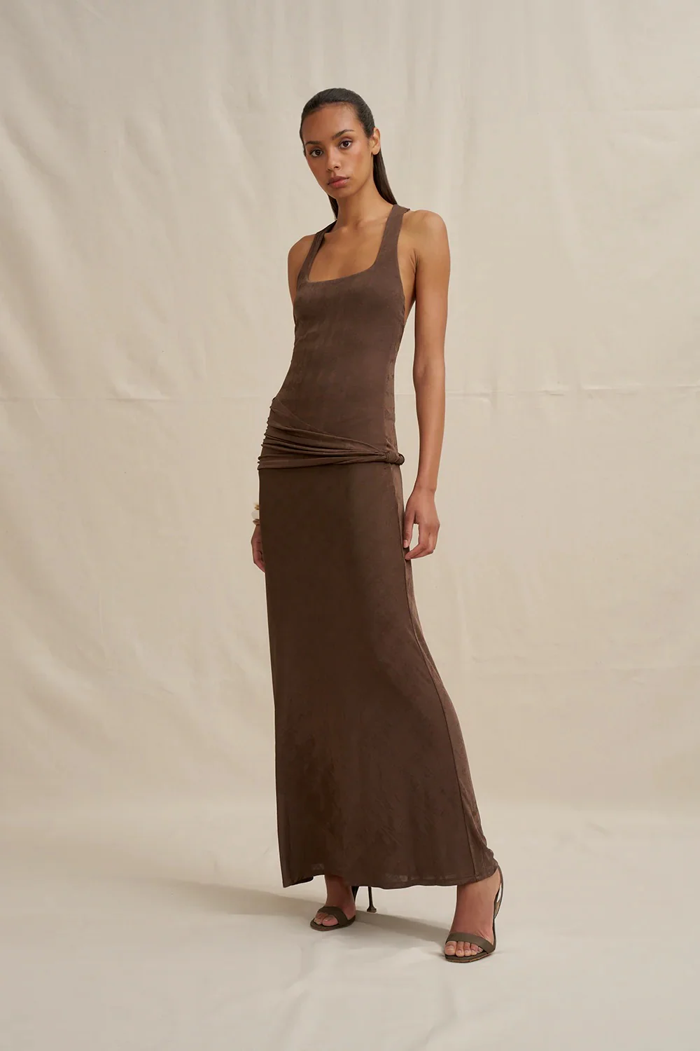 By Johnny Vienna Racerback Dress - Brown - Image 2