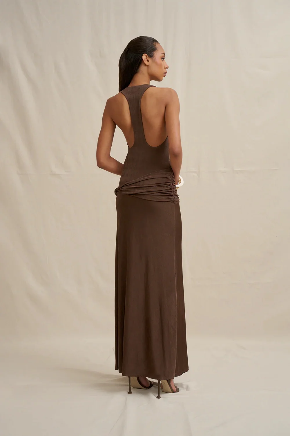By Johnny Vienna Racerback Dress - Brown - Image 5