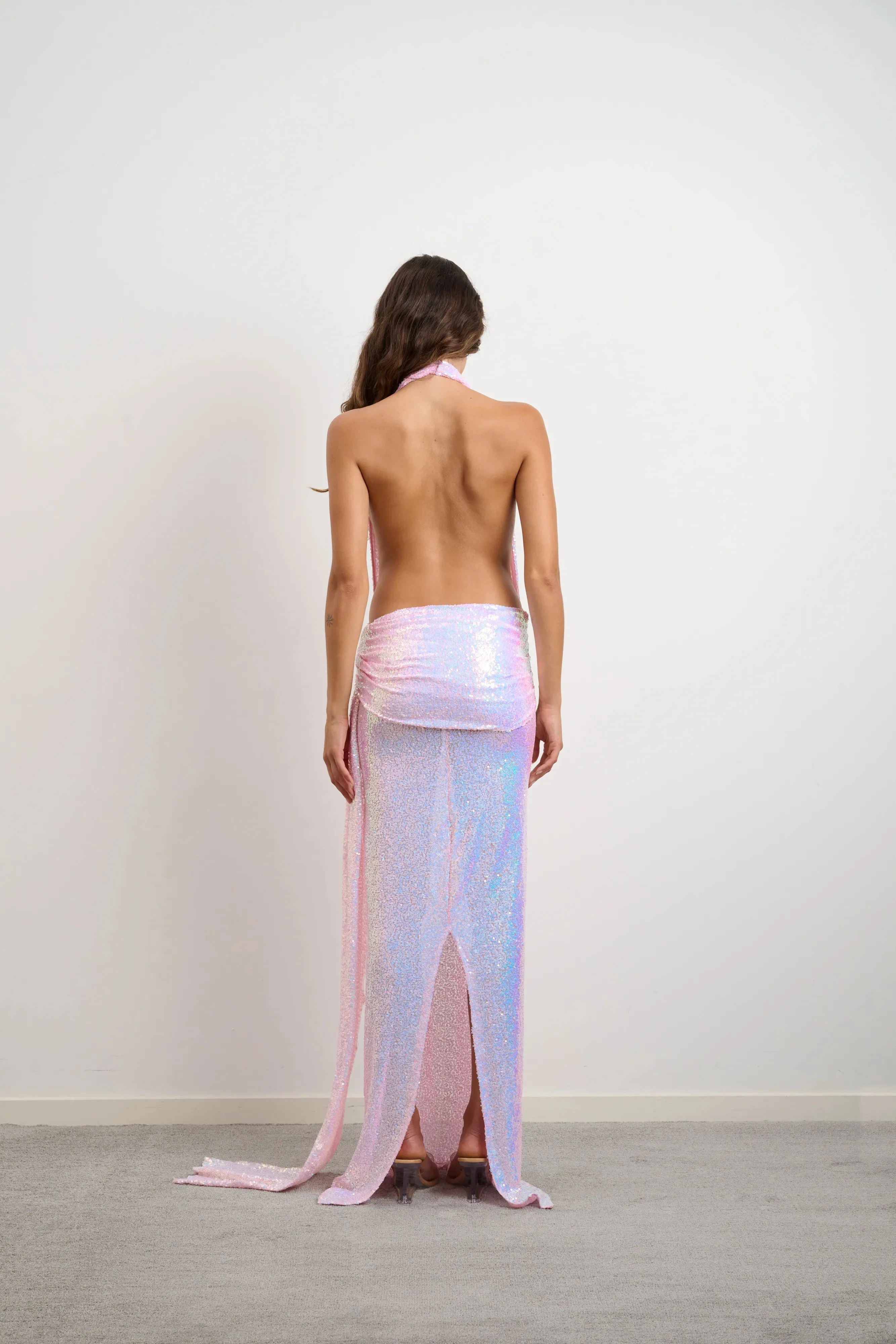 Džo Georgia Dress - Sequin Pink Candy - Image 3