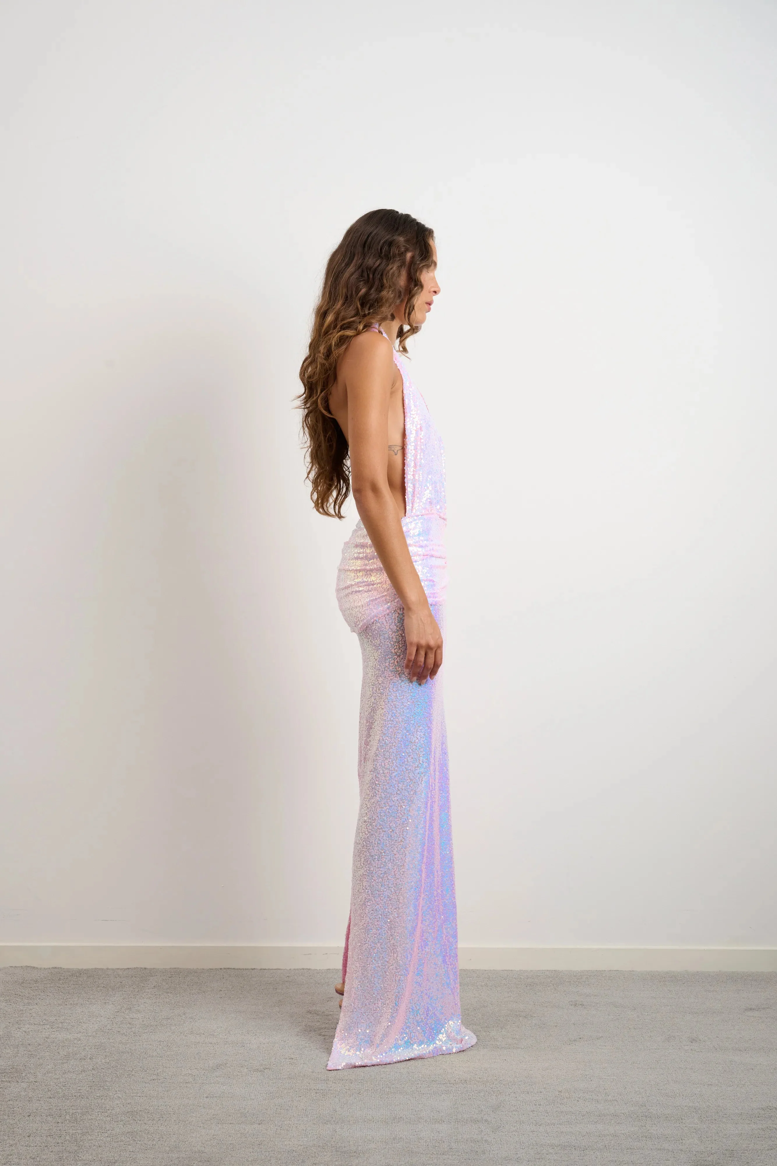 Džo Georgia Dress - Sequin Pink Candy - Image 4