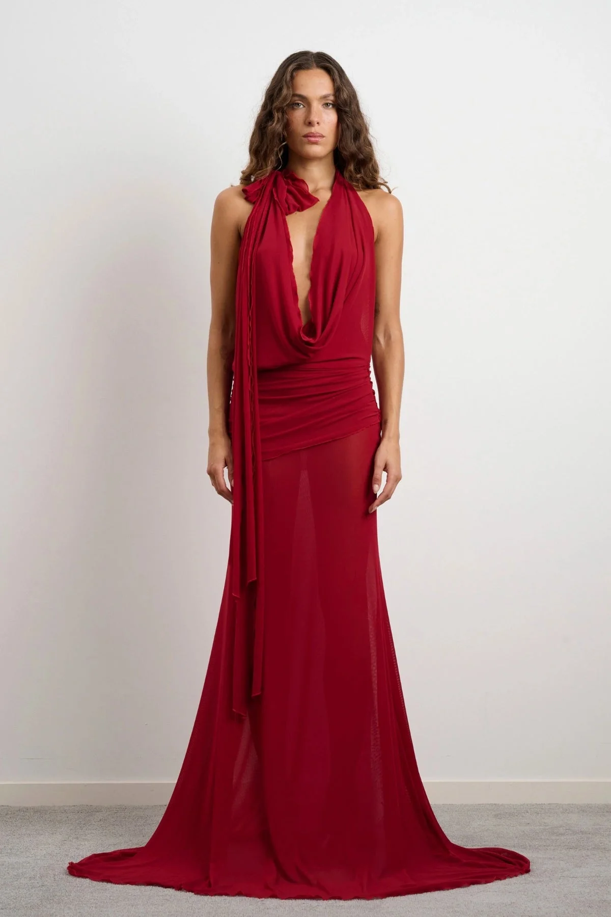 Džo Thea Dress - Deep Red