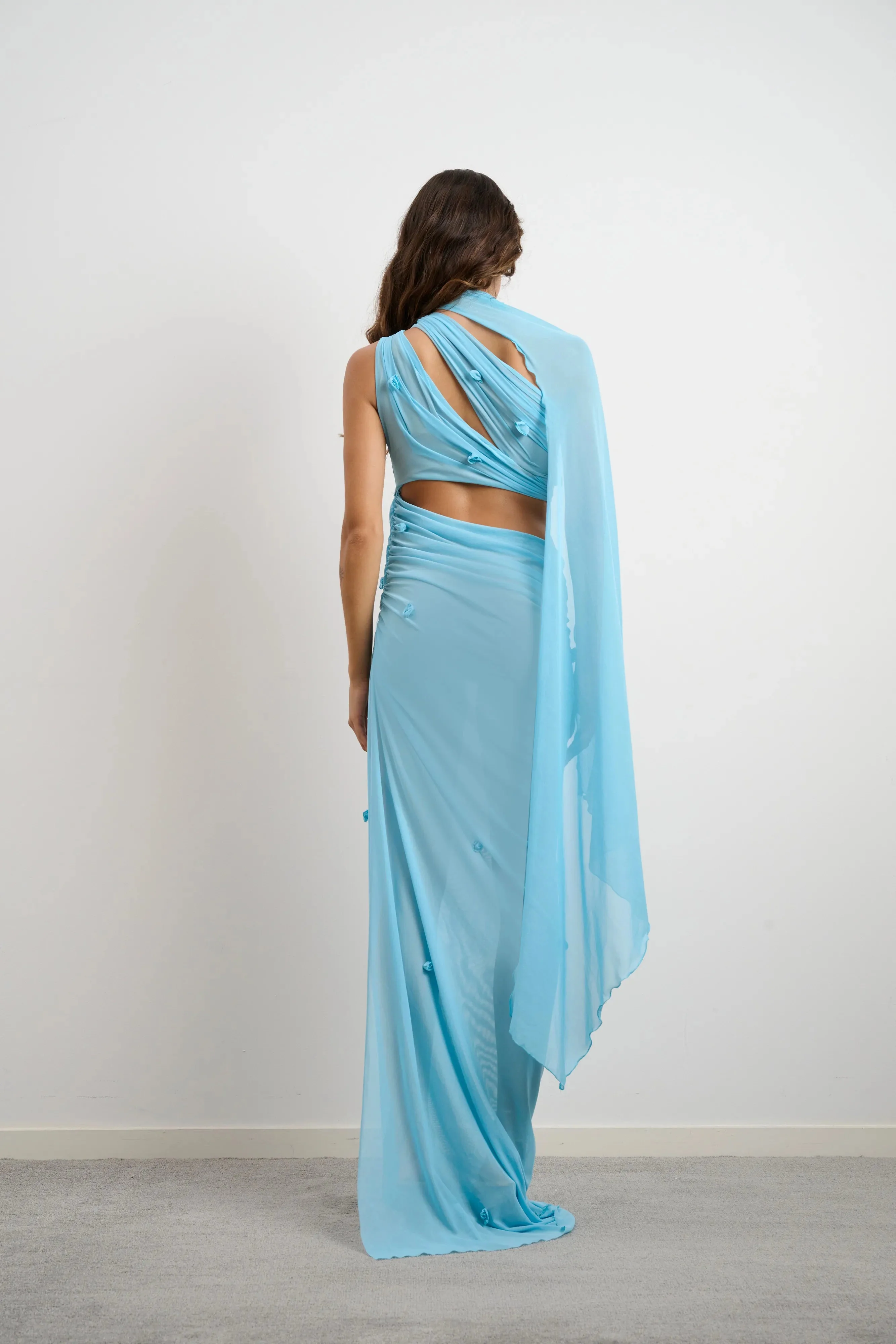 Džo Virelle Dress - Aquamarine Blue - Image 3