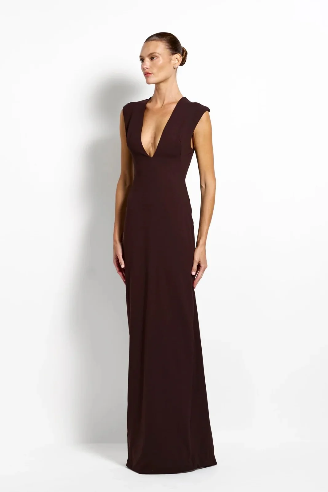 Effie Kats Analie Gown - Coffee - Image 2