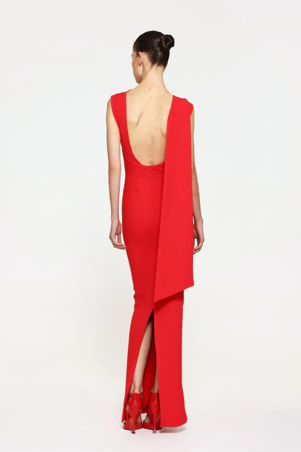 Effie Kats Audrey Gown - Cherry Red - Image 3