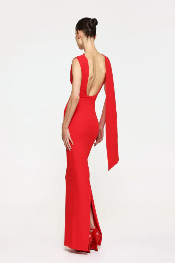 Effie Kats Audrey Gown - Cherry Red - Image 4