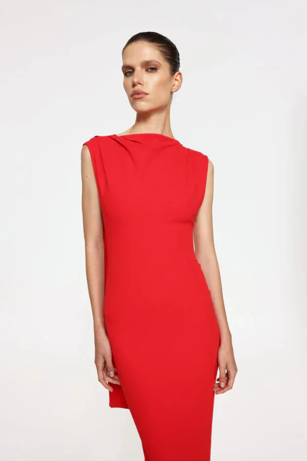 Effie Kats Audrey Gown - Cherry Red - Image 5