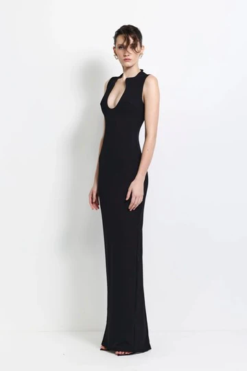 Effie Kats Bloom Gown - Black - Image 3