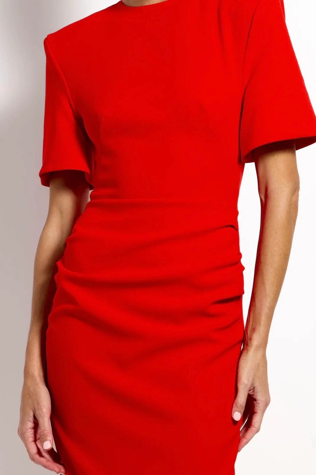Effie Kats Evie Midi Dress - Cherry Red - Image 3