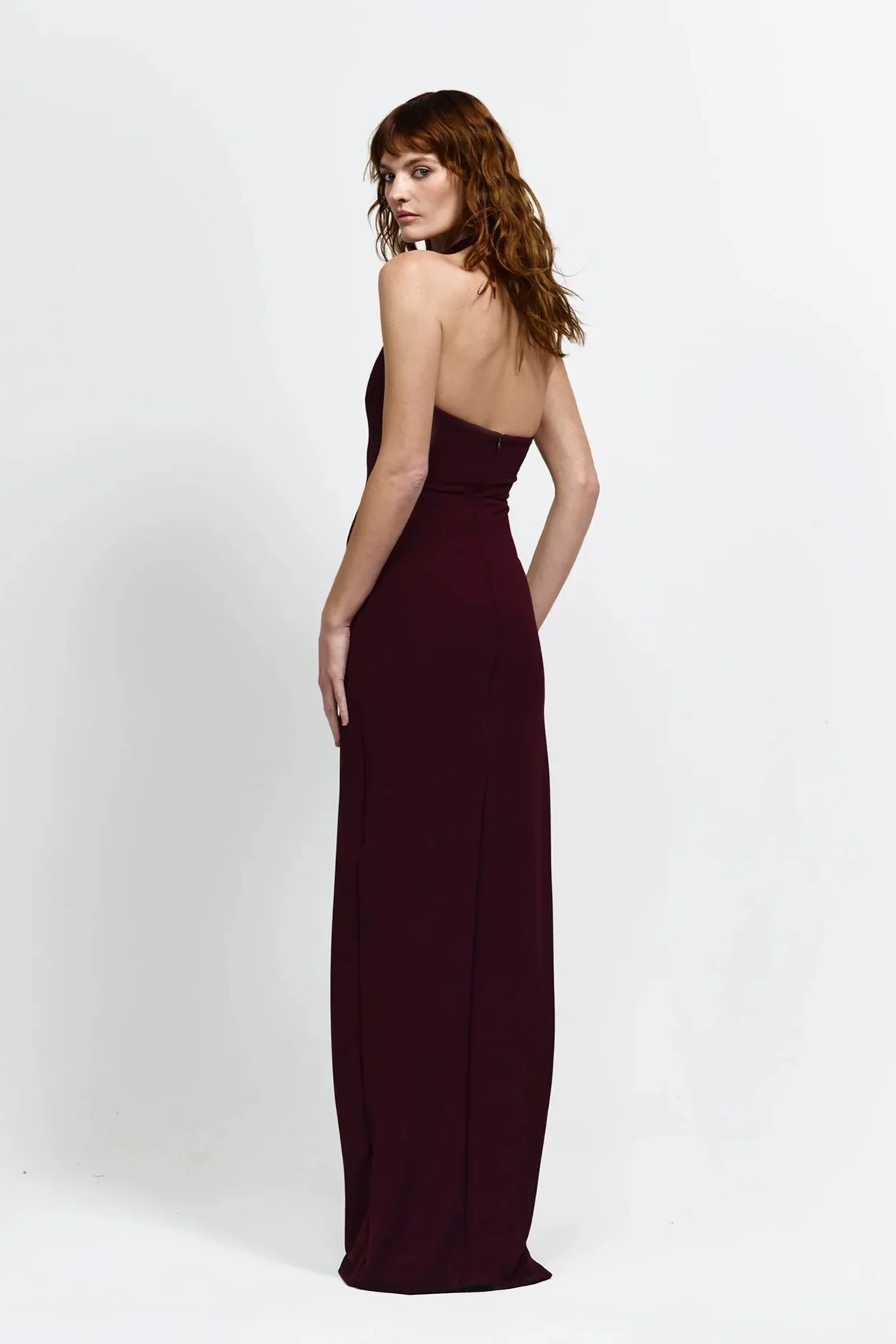 Effie Kats Myla Gown - Wine - Image 3