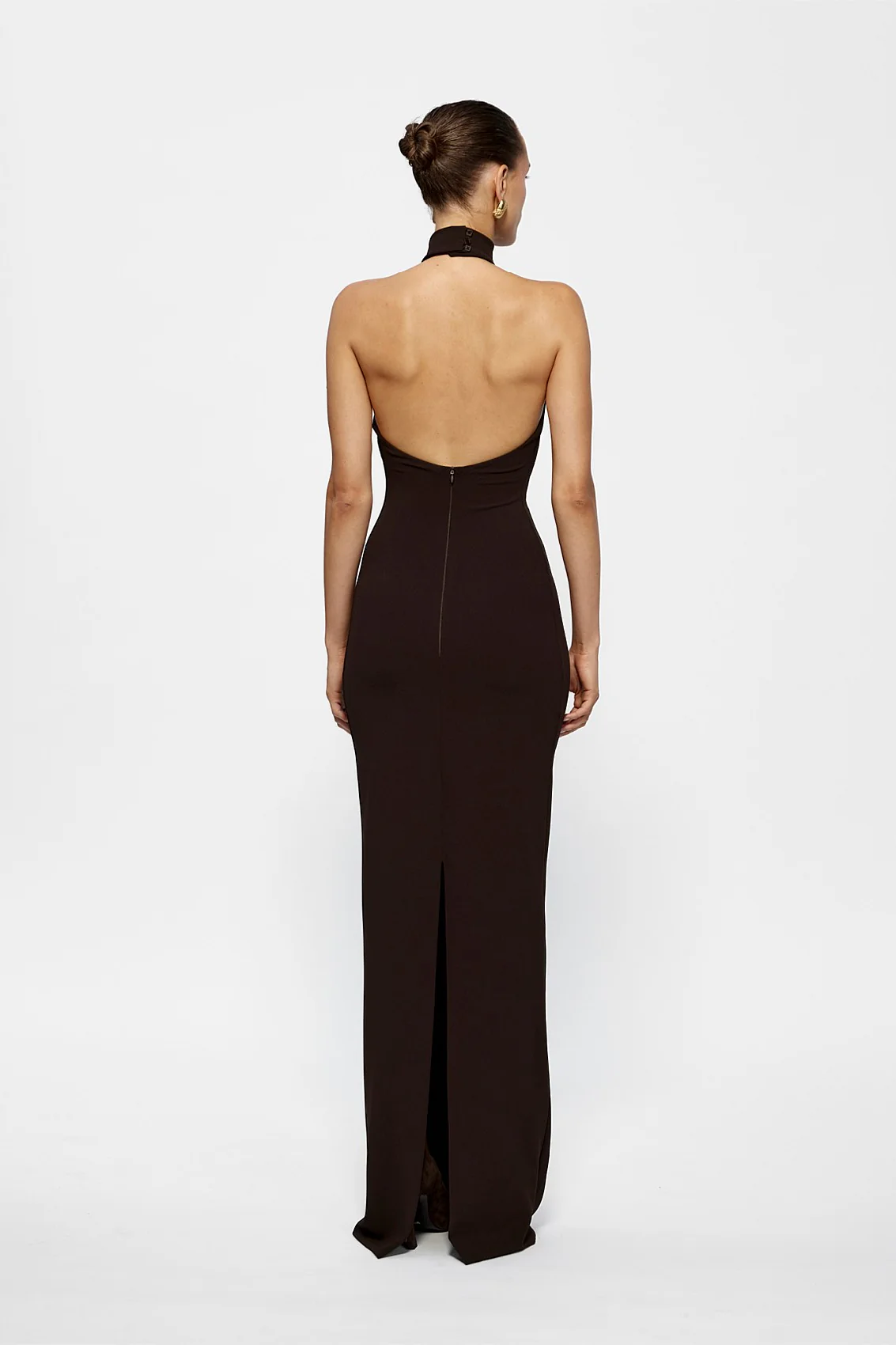 Effie Kats Rhi Gown - Coffee - Image 4
