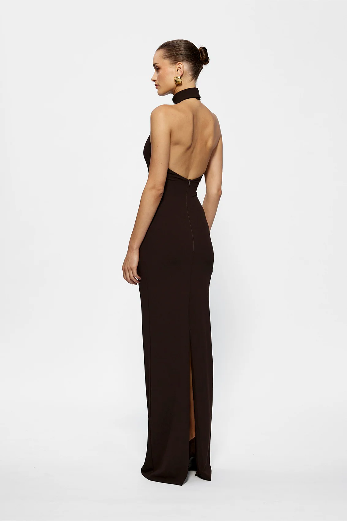Effie Kats Rhi Gown - Coffee - Image 5