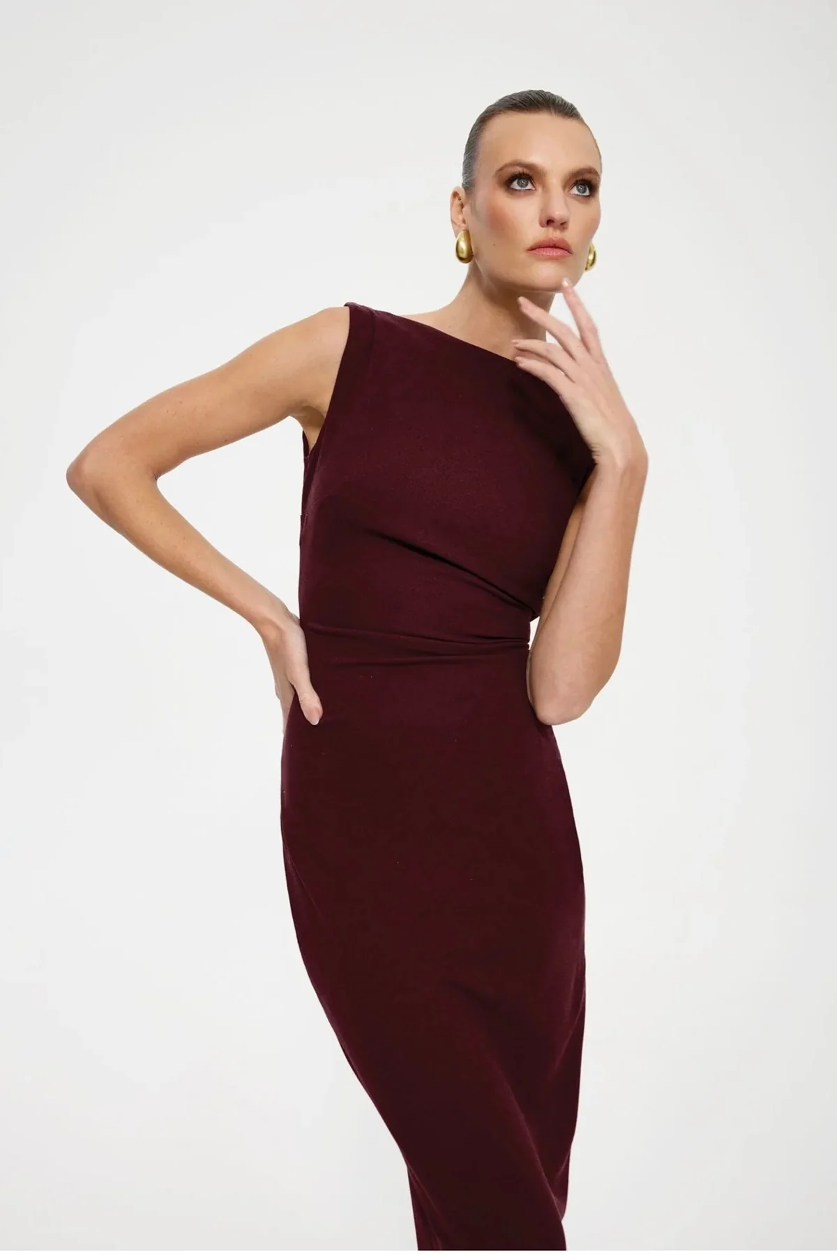 Effie Kats Verona Gown - Wine - Image 2