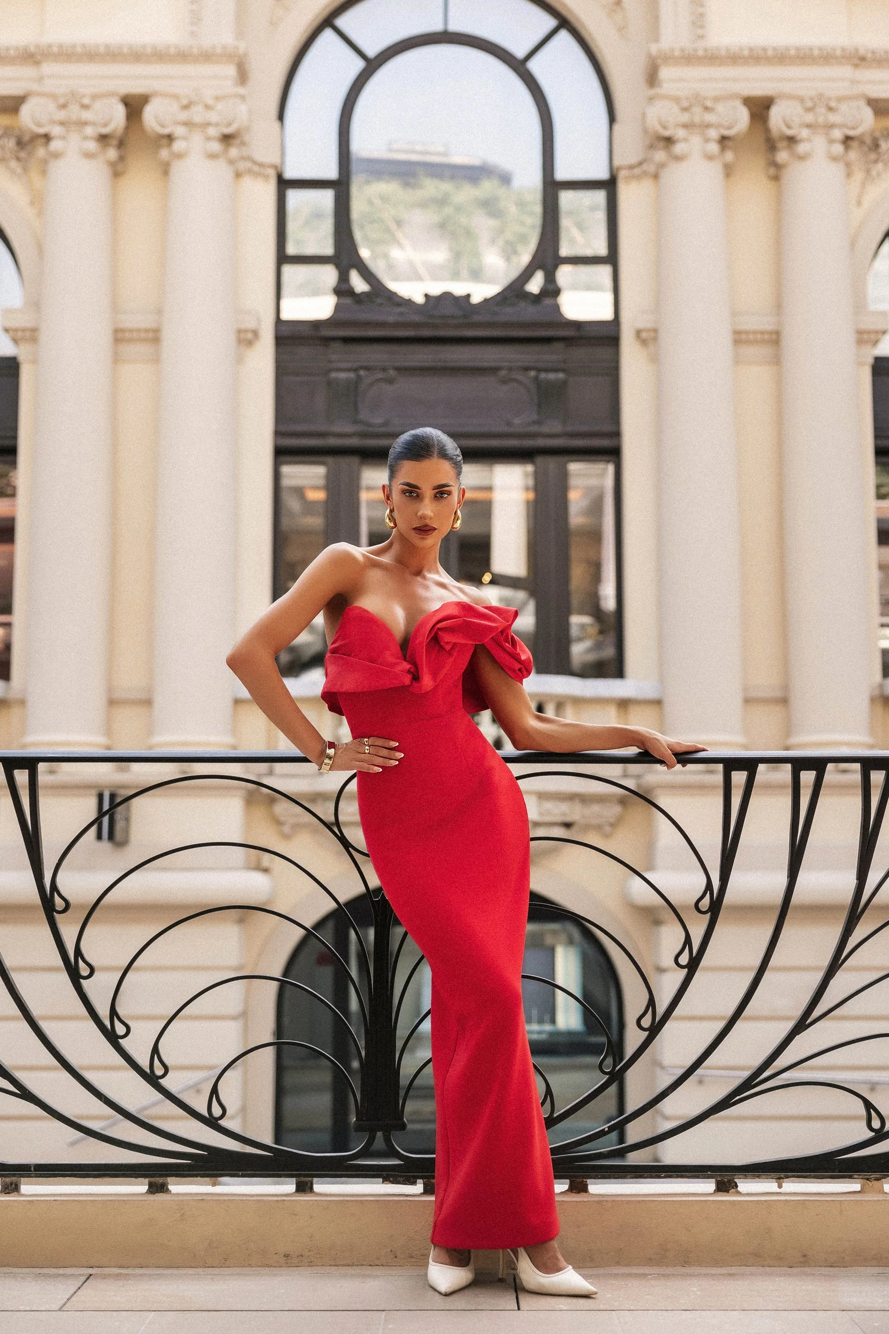 Elle Zeitoune Naomi Dress - Red - Image 2