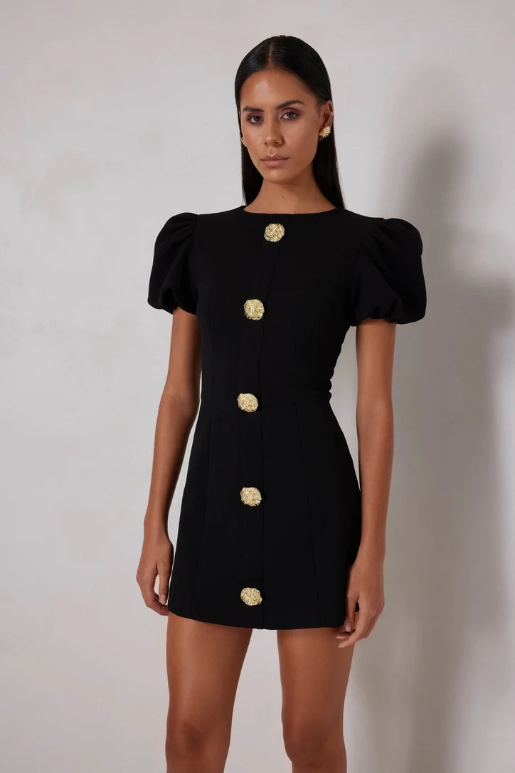 Elle Zeitoune Candice Mini Dress - Black - Image 2