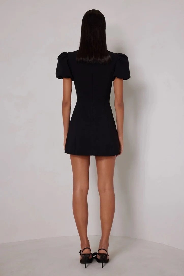 Elle Zeitoune Candice Mini Dress - Black - Image 3