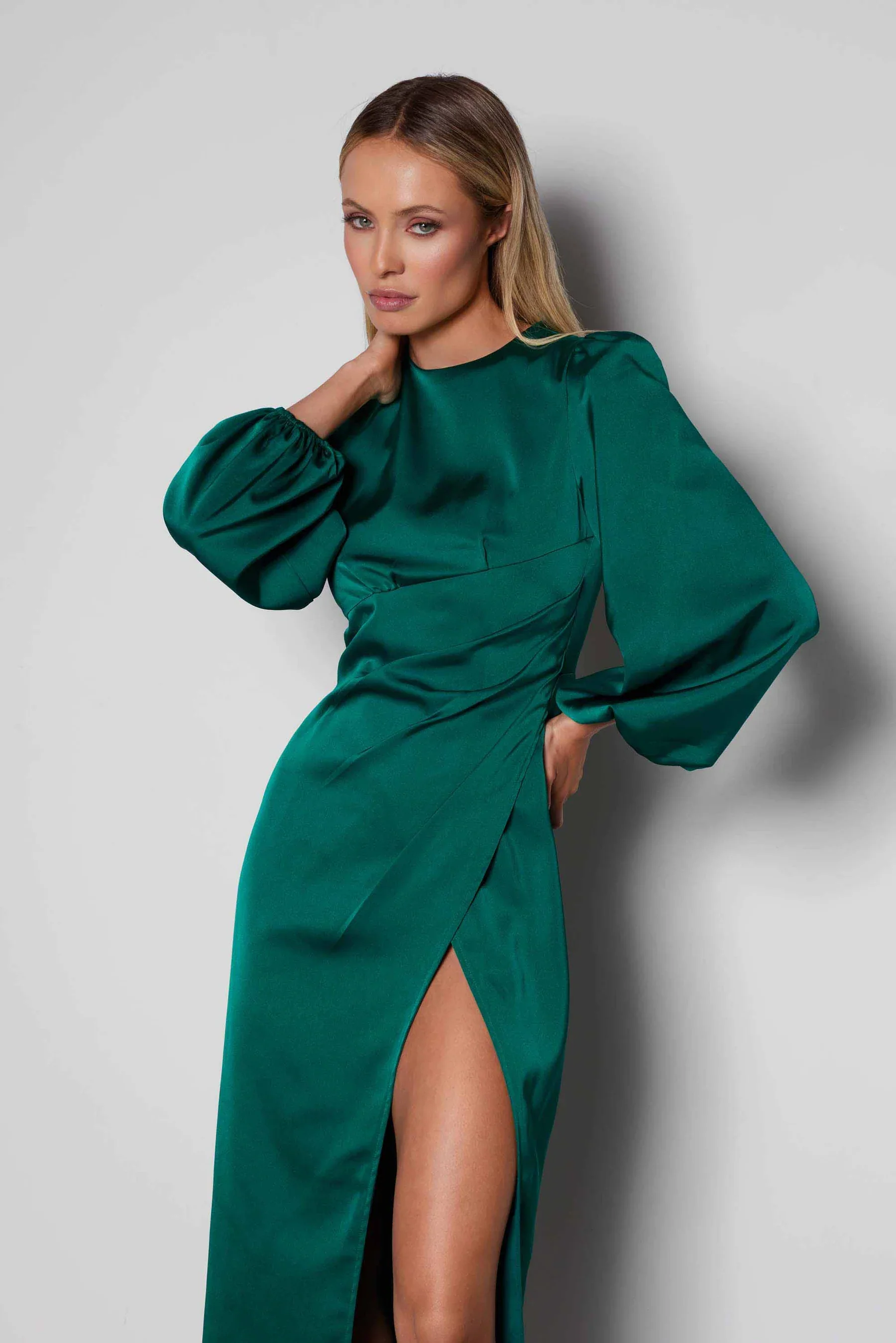 Elle Zeitoune Cleo Dress - Emerald Green - Image 2