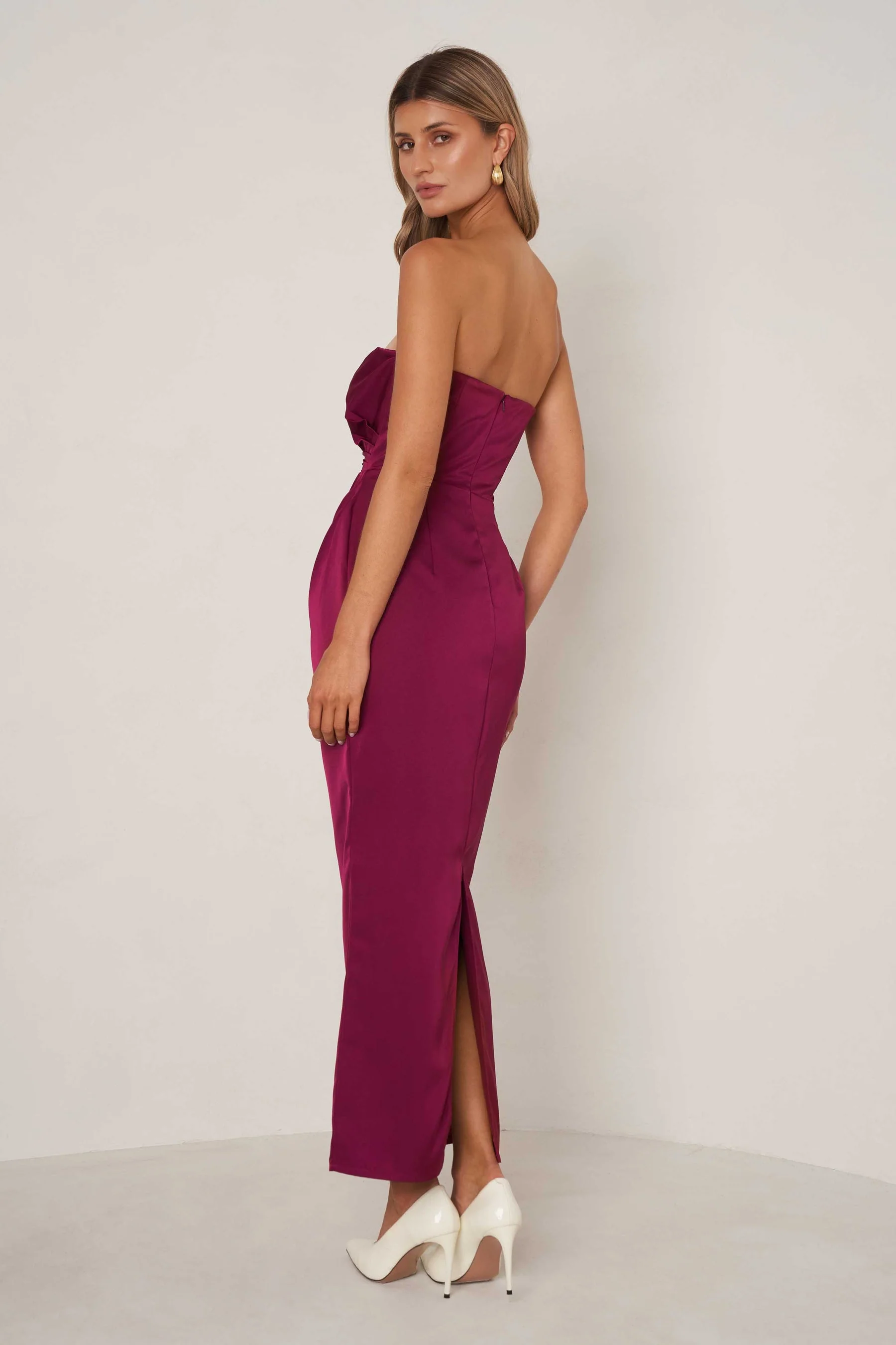 Elle Zeitoune Eliza Dress - Plum - Image 2