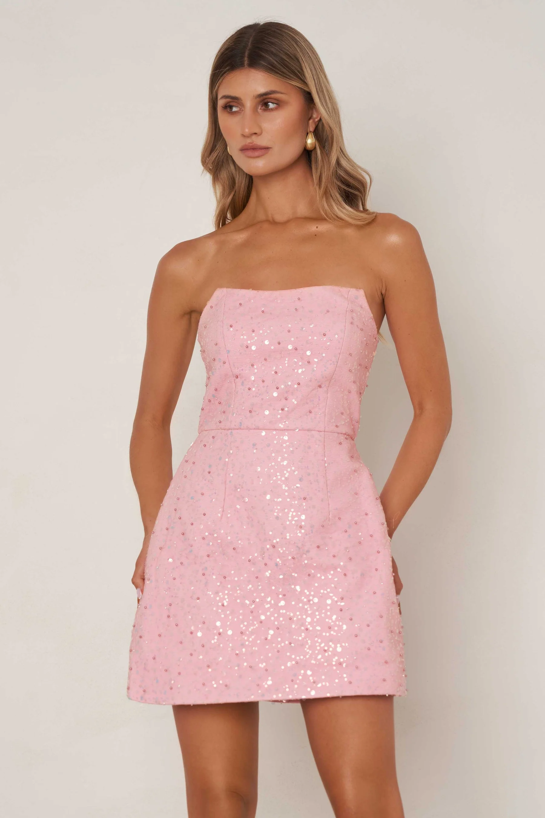 Elle Zeitoune Everleigh Mini Dress - Pink - Image 2